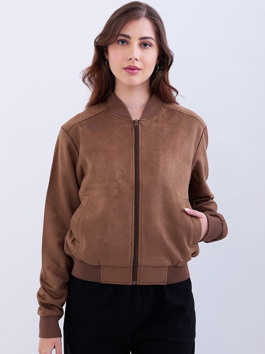 SPYKAR Women Brown PU Jackets-picture-11