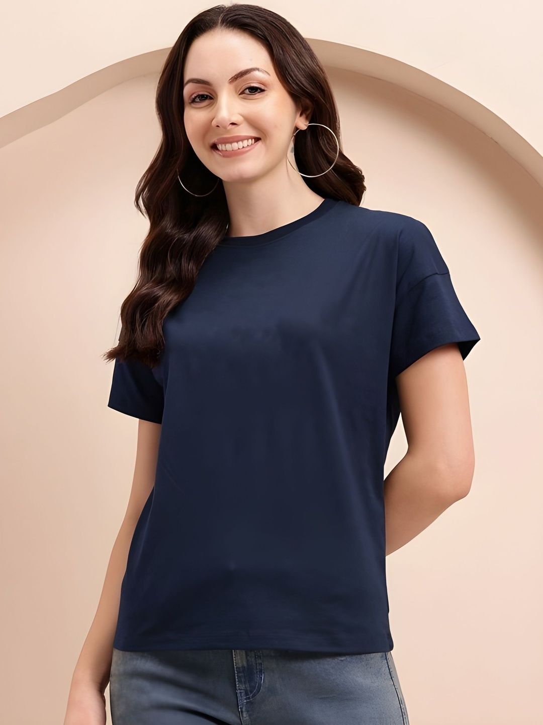 SZN Women Drop-Shoulder Sleeves T-shirt-picture-11