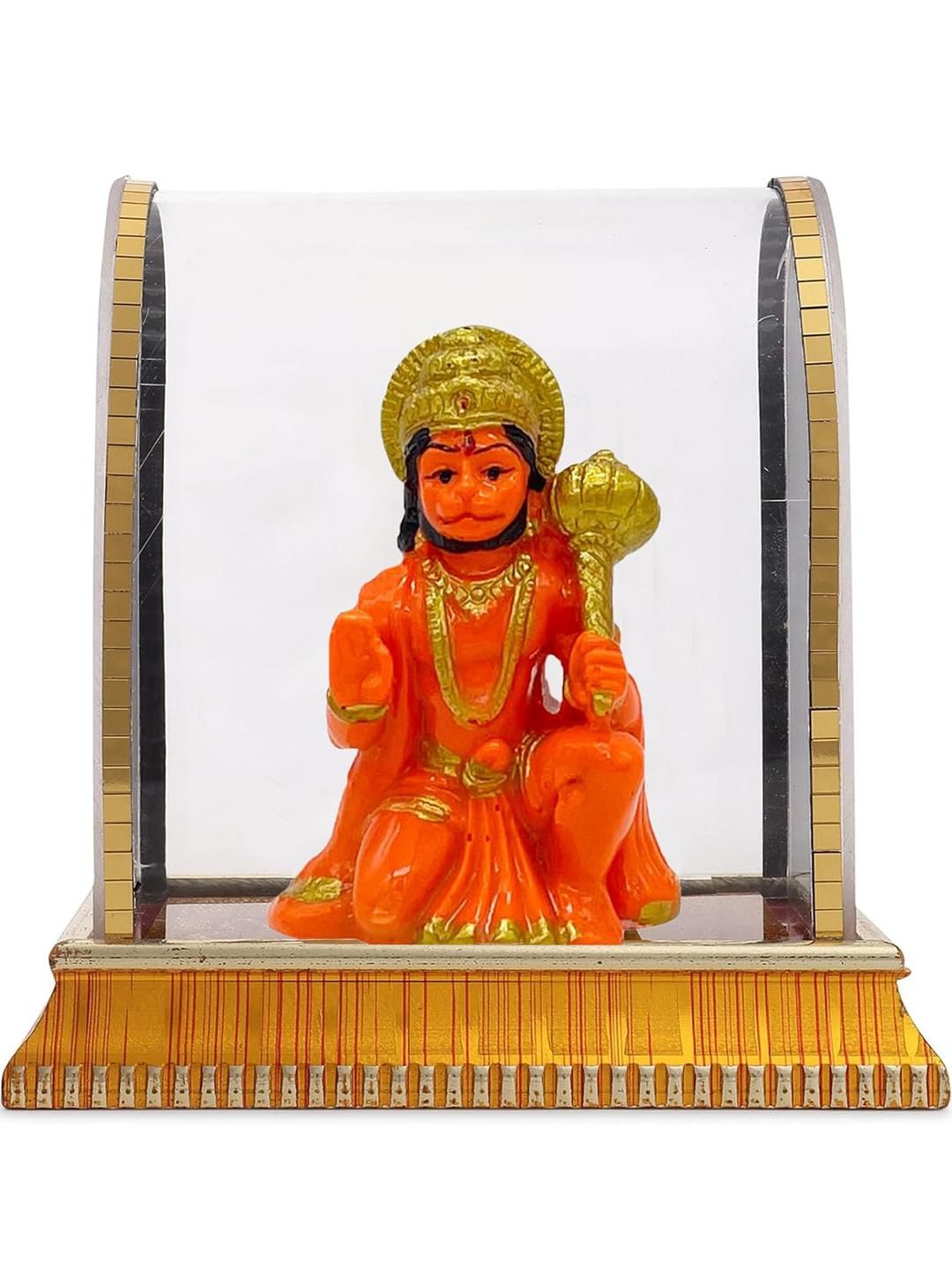 Awesome craft Hanuman Idol with Glass Box Religious Showpiece-picture-34