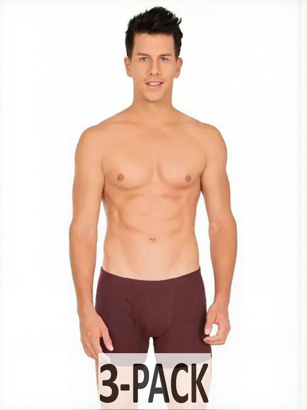 CAVENDERS Men Pack Of 3 Cotton Mid-Rise Basic Briefs-picture-10