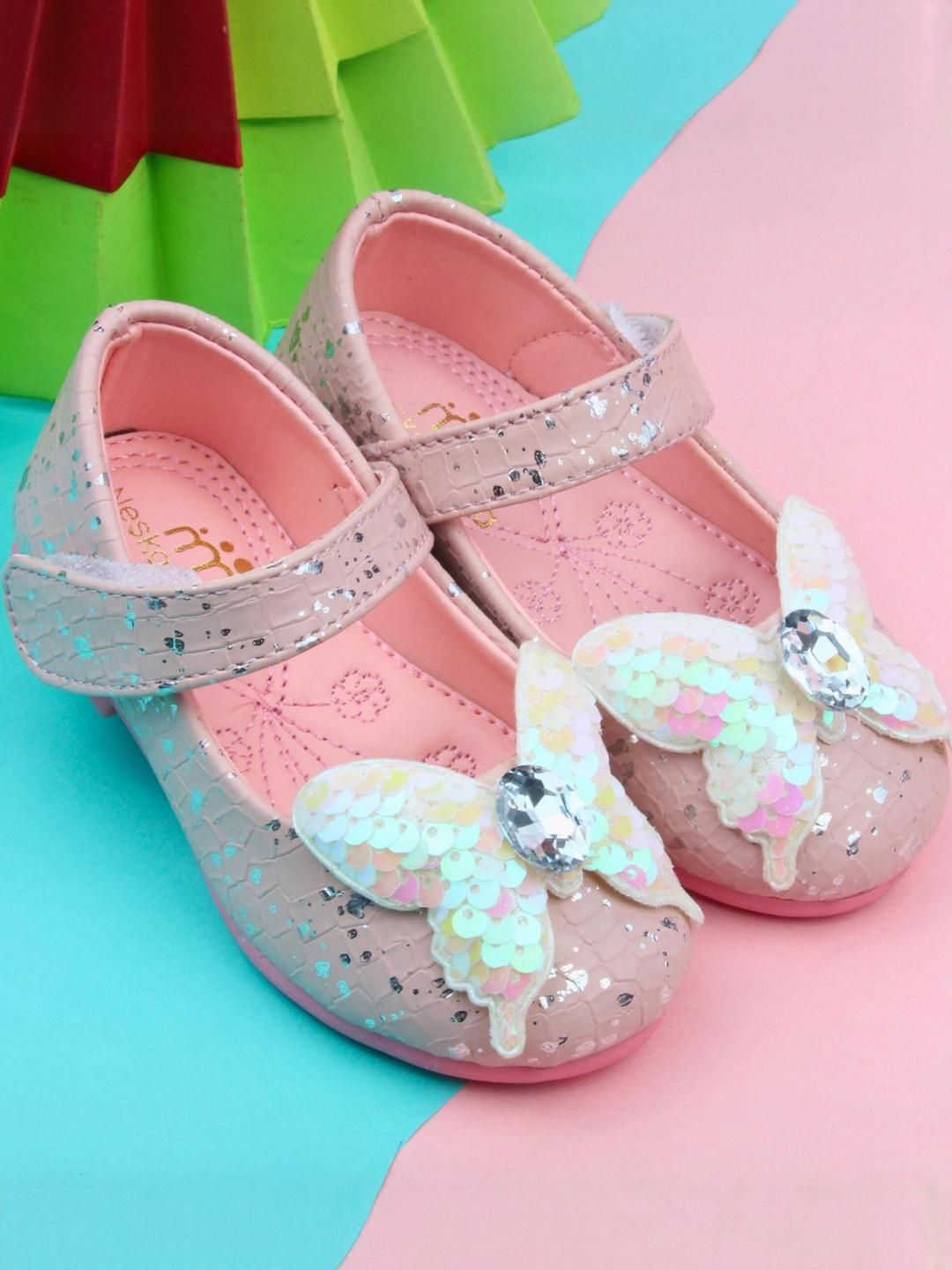 NESKA MODA Girls Synthetic Leather Embellished Booties-picture-50