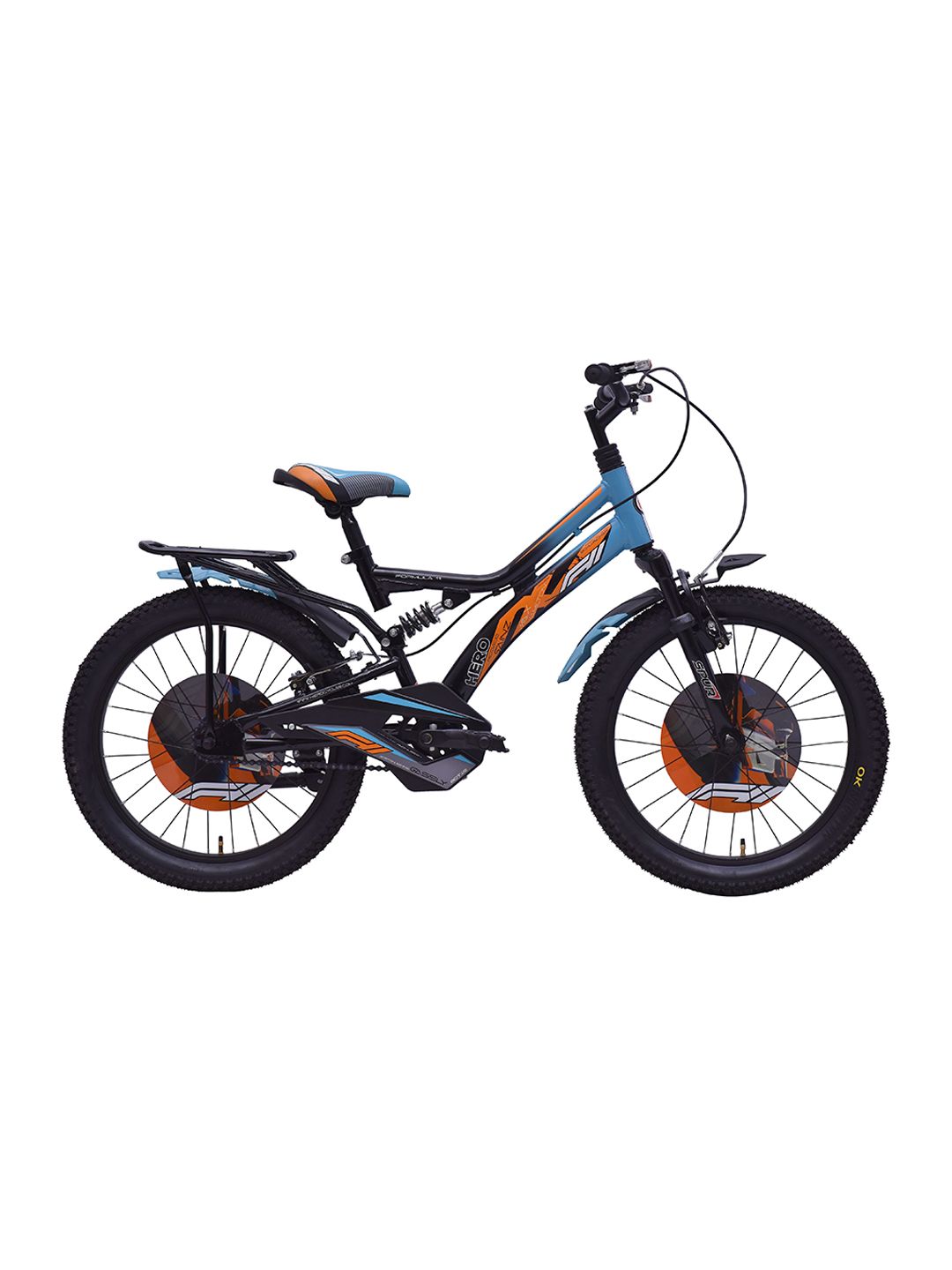 Hero F11 20T Carbon Steel Single Speed Dual Suspension Kids Bicycle-image-48