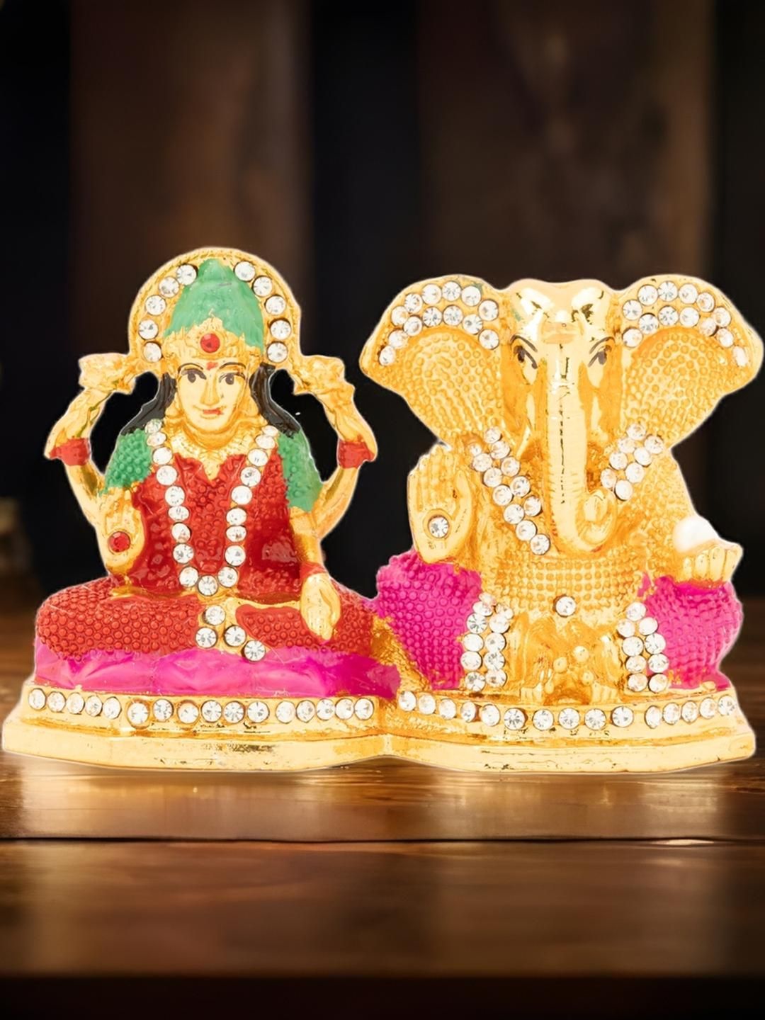 Kulin Multicoloured Religious Lakshmi Ganesha Idol Showpiece-picture-17