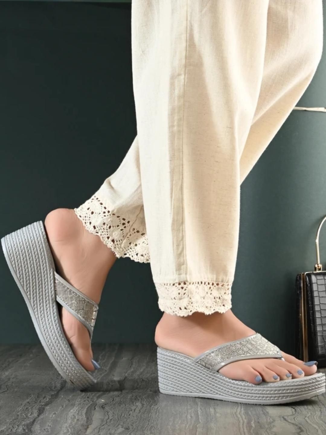 Shozie Women Grey Synthetic Comfort Flats-image-28