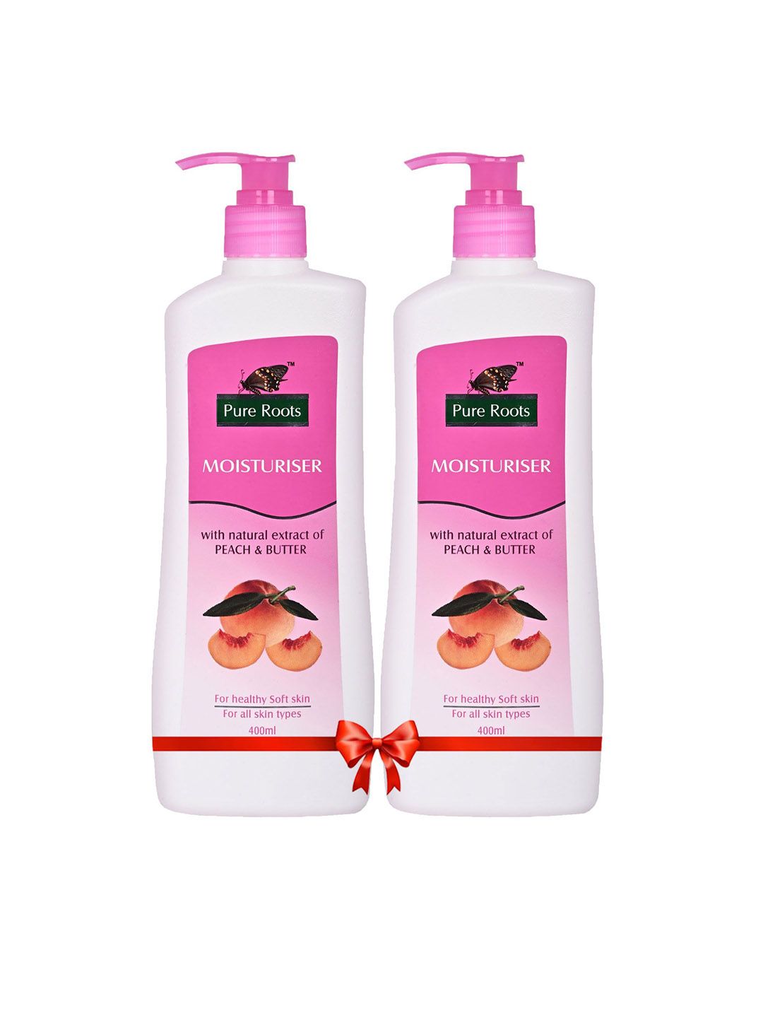 pure roots Set Of 2 Moisturizer With Peach & Apricot Oil - 400 ml Each-picture-48