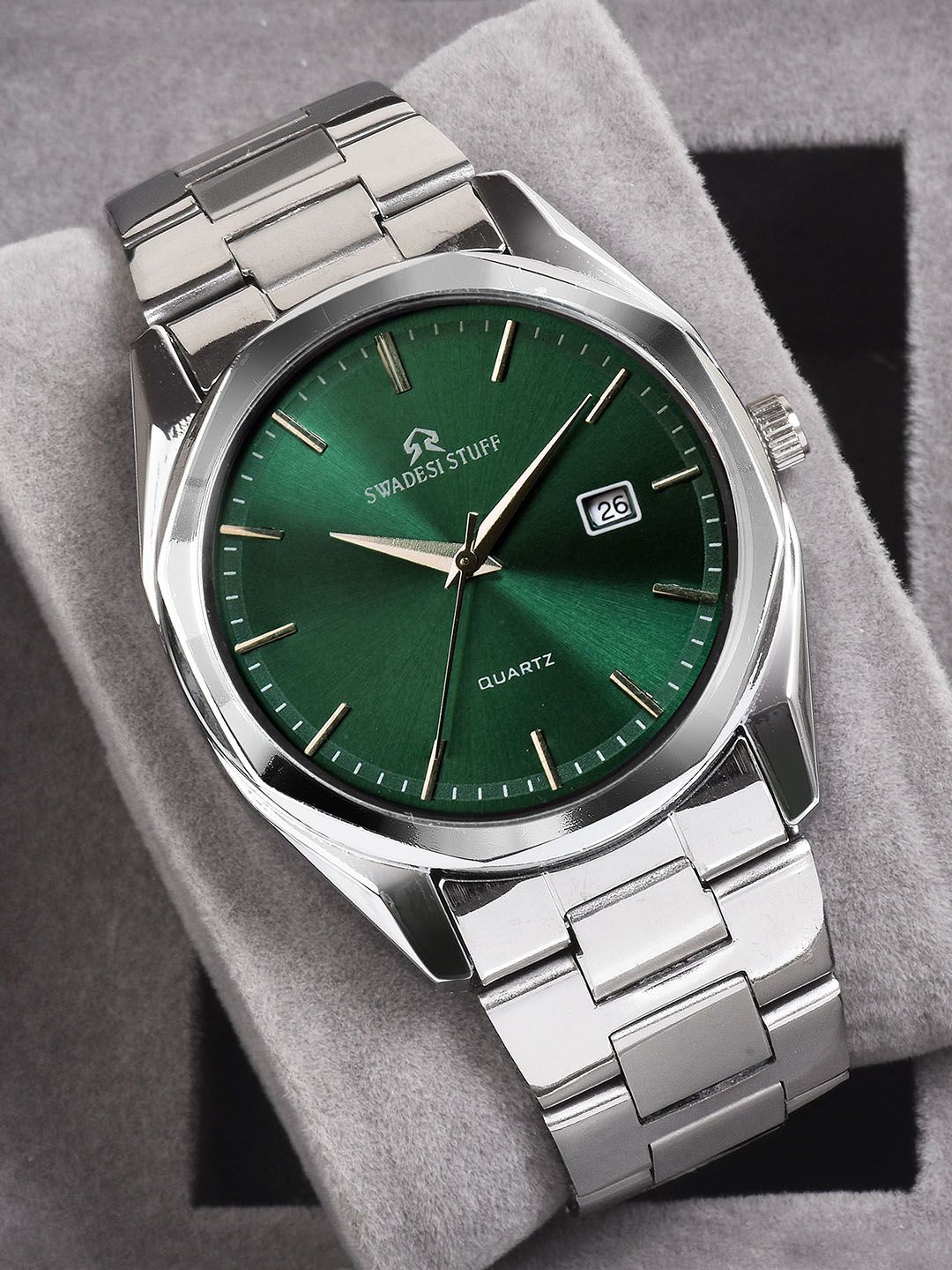 SWADESI STUFF Men Dial & Straps Analogue Watch SDS 169 GREEN 9-picture-28