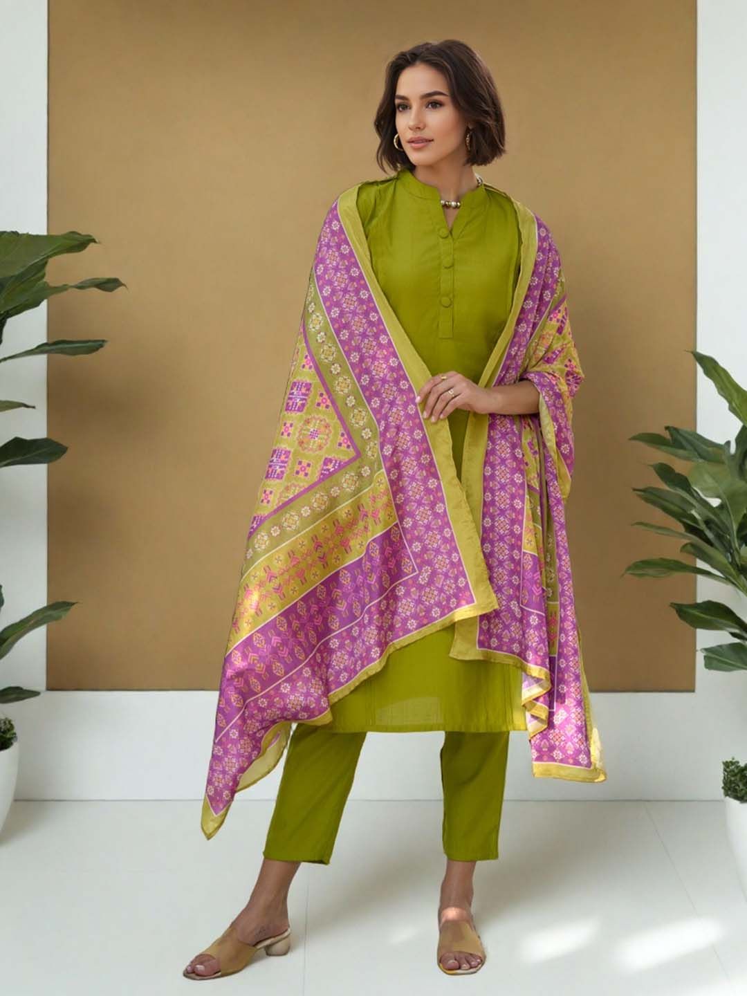 SZN Women Regular Kurta & Trousers With Dupatta