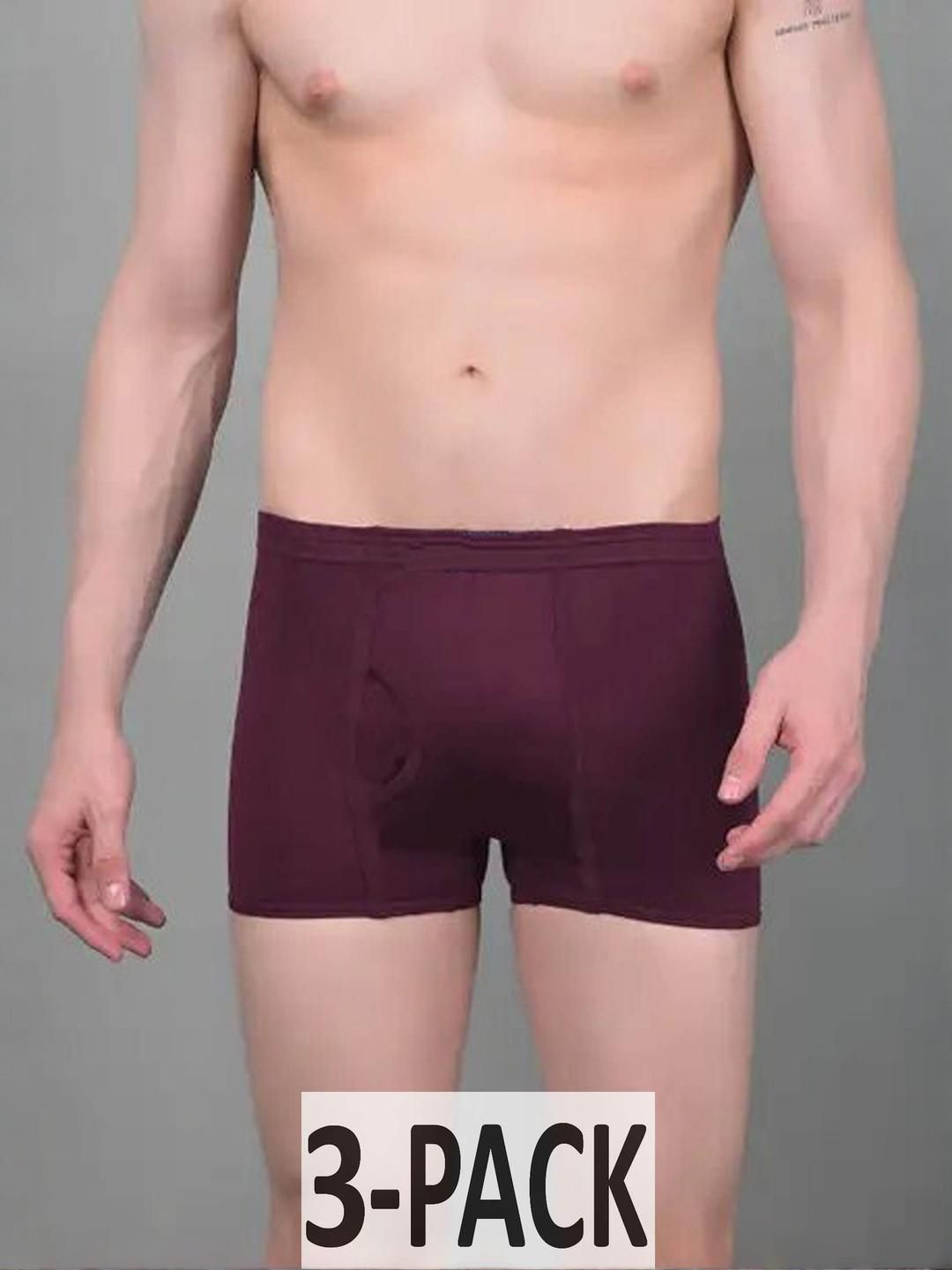 CAVENDERS Men Pack Of 3 Cotton Mid-Rise Basic Briefs-picture-25