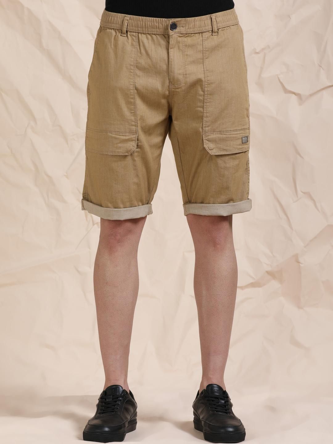 beevee Men Mid-Rise Cargo Shorts-image-27