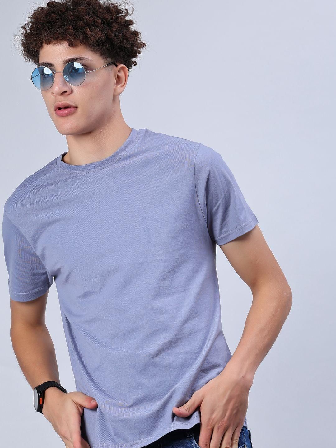 V-Mart Men Solid Round Neck Cotton T-shirt-picture-27