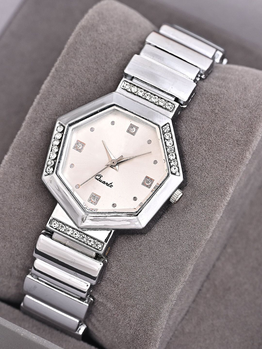 SWADESI STUFF Women Dial & Straps Analogue Watch W402 SILVER 9-picture-12