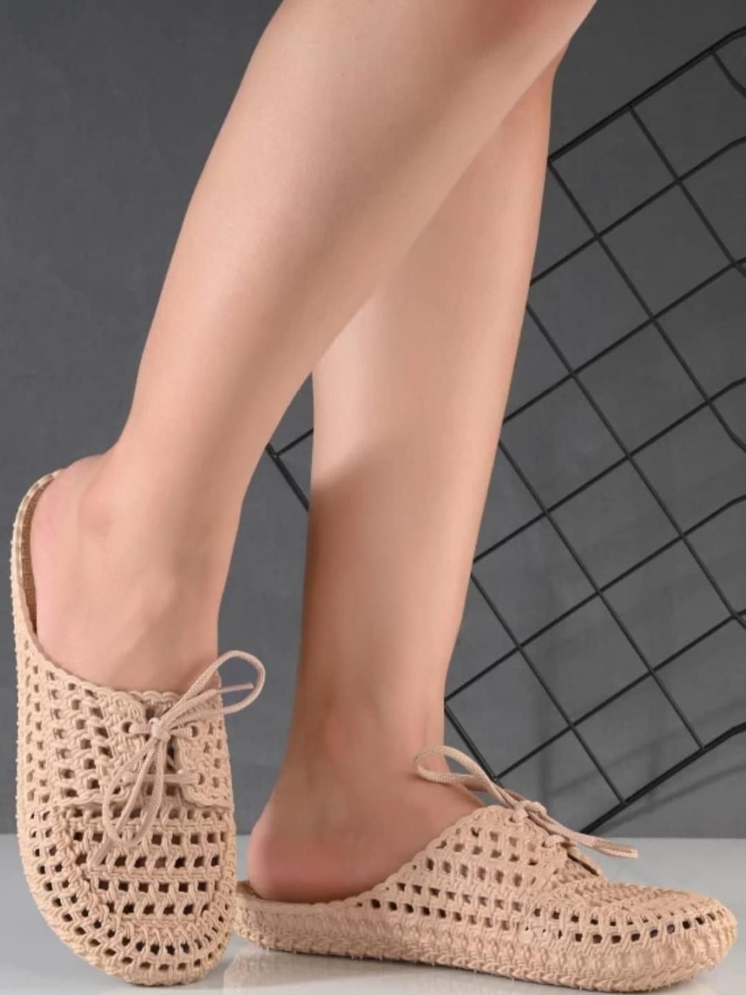 Shozie Women Beige Synthetic Comfort Flats-image-28