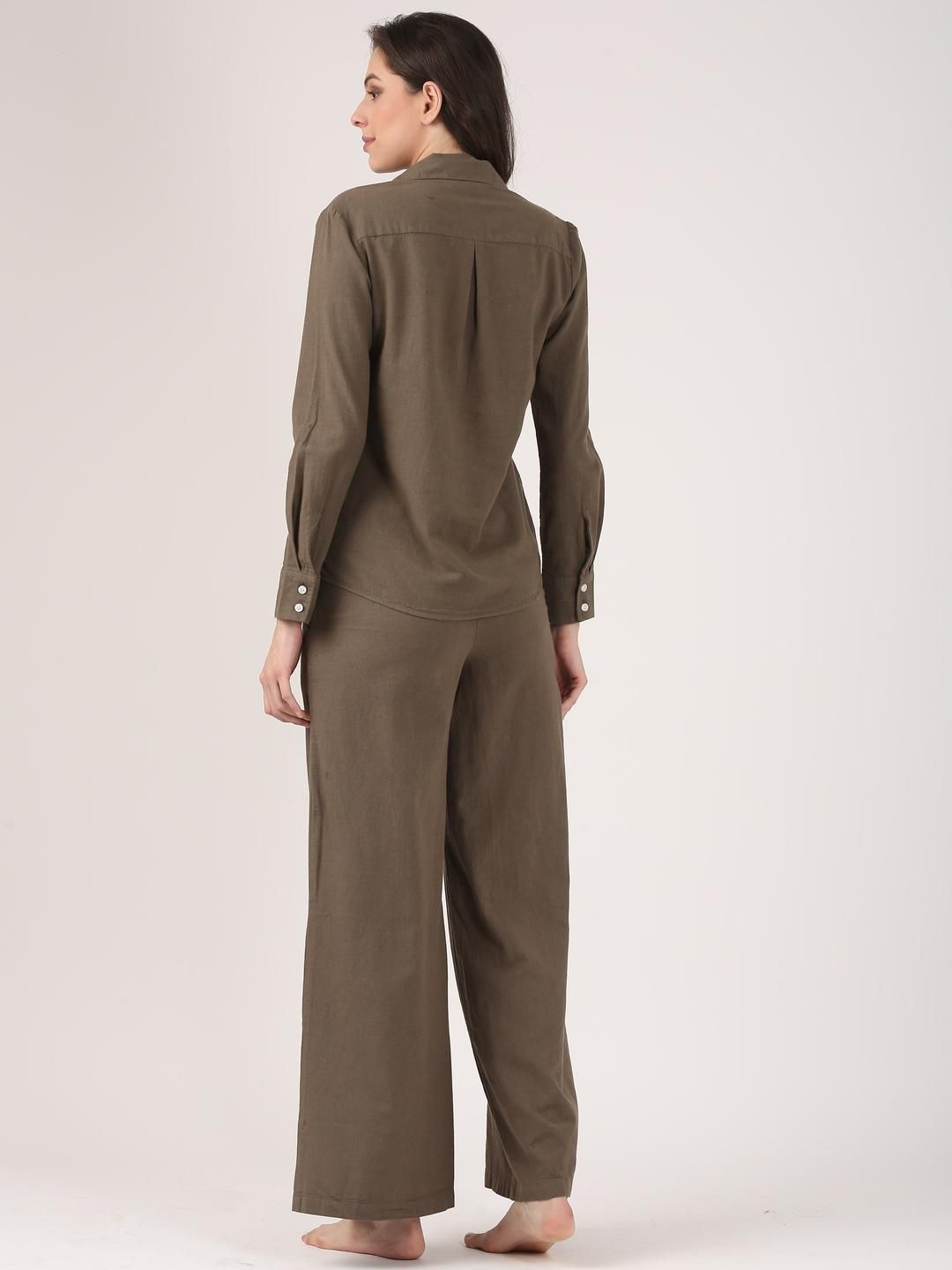 Jolene.club Women Flared High-Rise Zip Trousers-picture-41