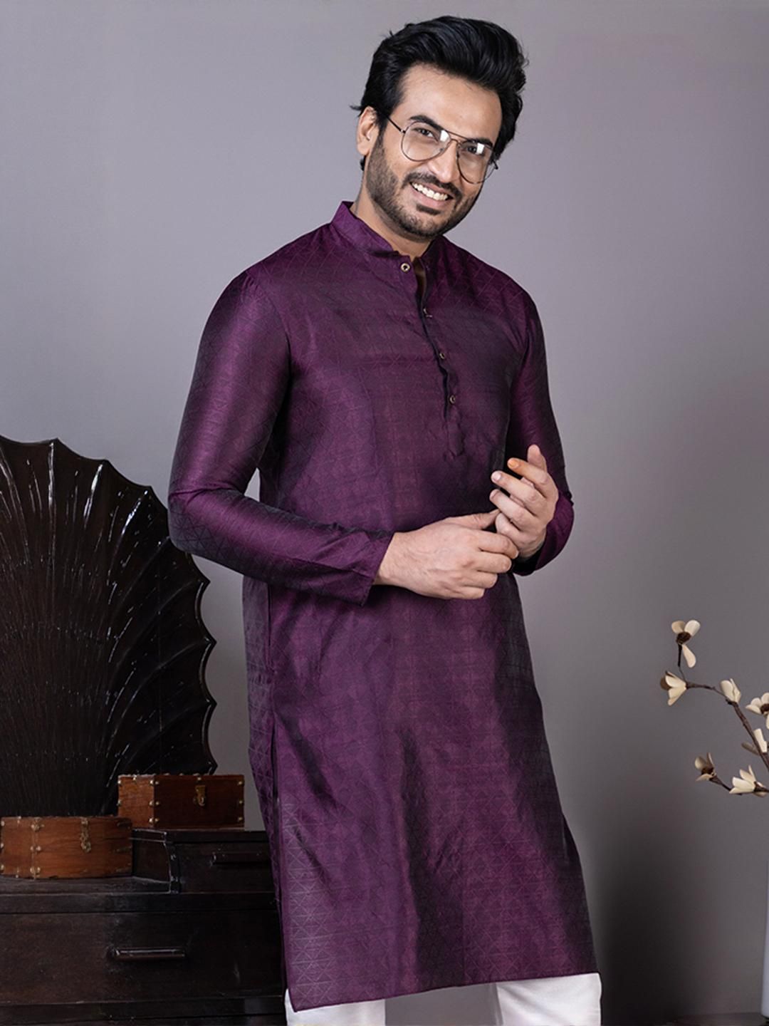 PulseIQ Men Mandarin Collar Kurta-picture-36