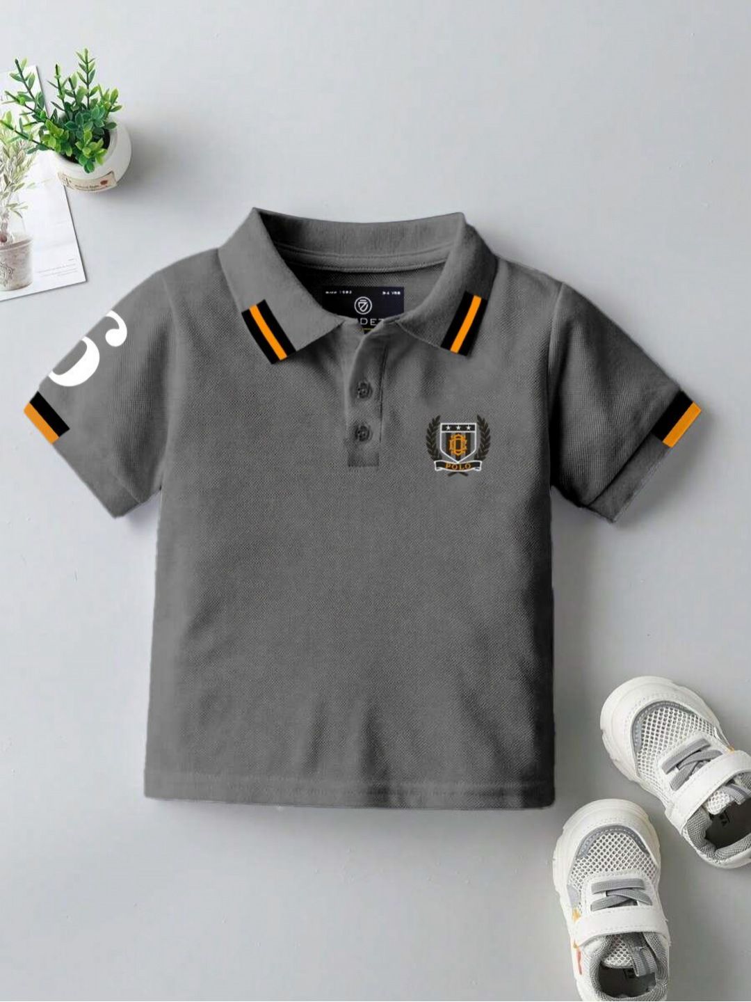 CODEZ Boys Brand Logo Printed Polo Collar T-shirt-picture-36
