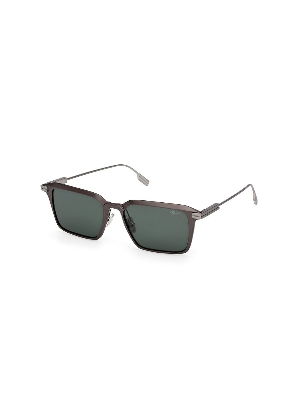 Ermenegildo Zegna Men Green Lens & Steel-Toned Square Sunglasses EZ0273-H 55 09N-image-28