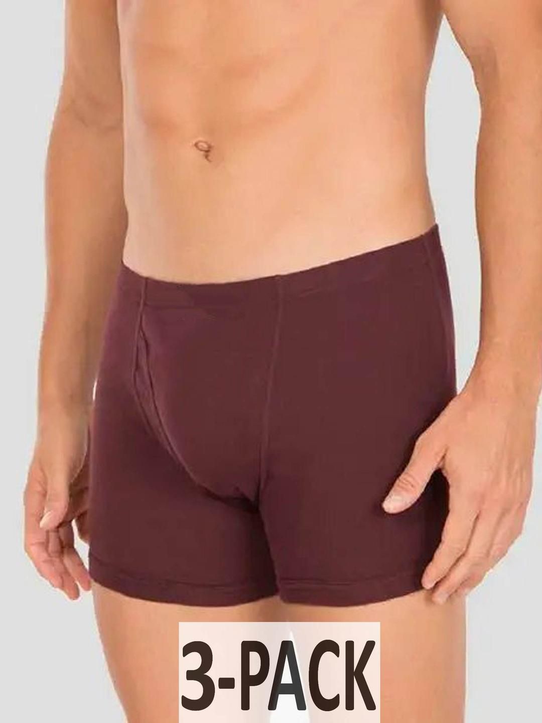 CAVENDERS Men Pack Of 3 Cotton Mid-Rise Basic Briefs-picture-26