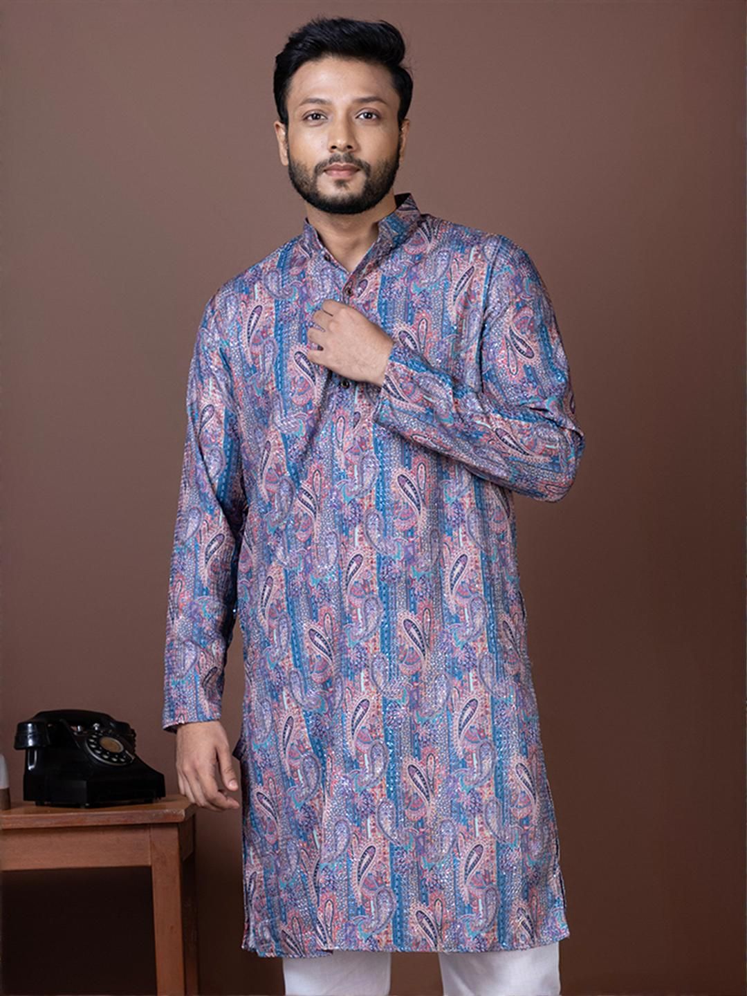 PulseIQ Modal Fabric Kurta Men-picture-16