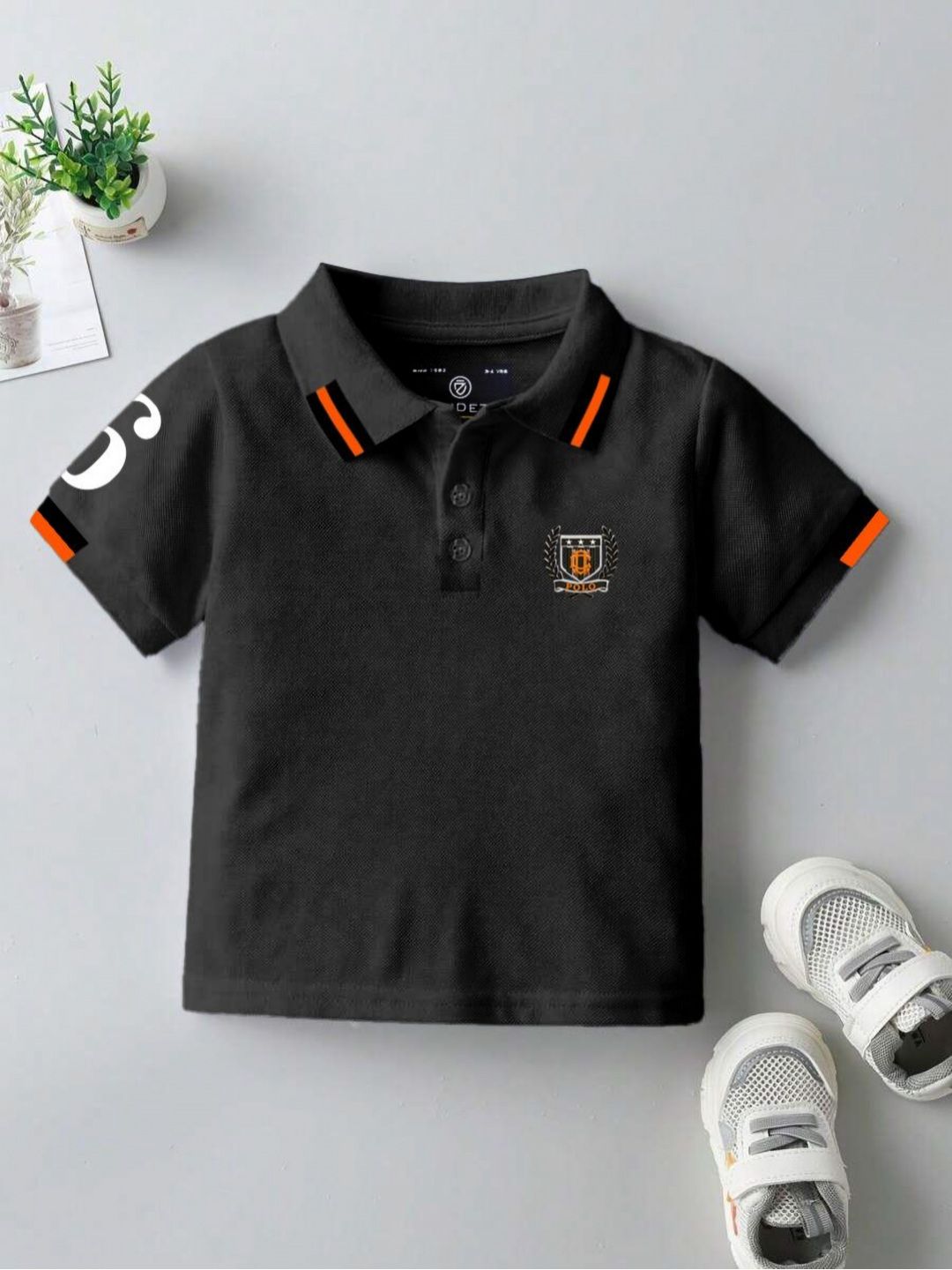 CODEZ Boys Brand Logo Printed Polo Collar T-shirt-picture-42