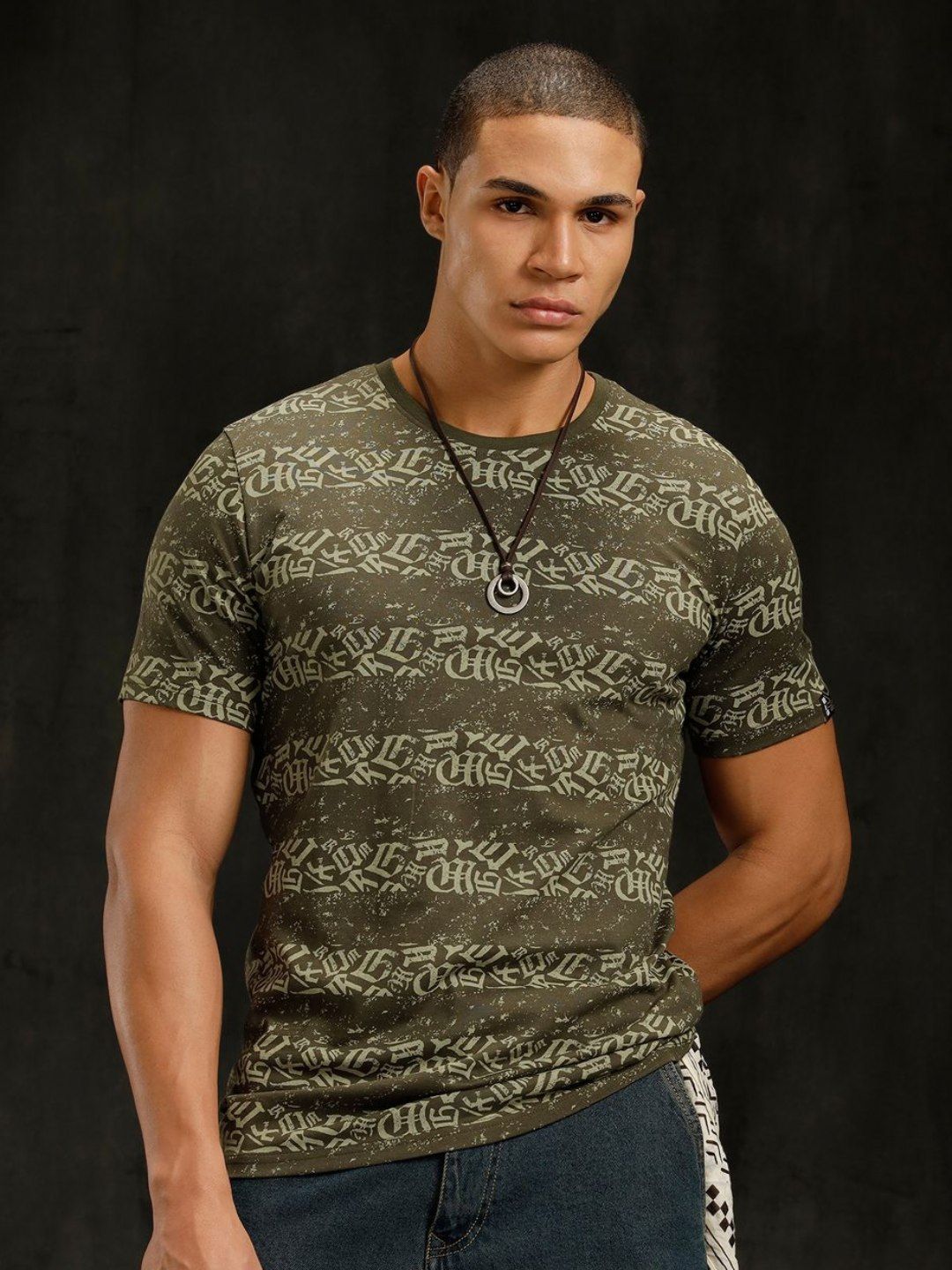 WROGN Men Typography Printed Round Neck Pure Cotton T-shirt-picture-13