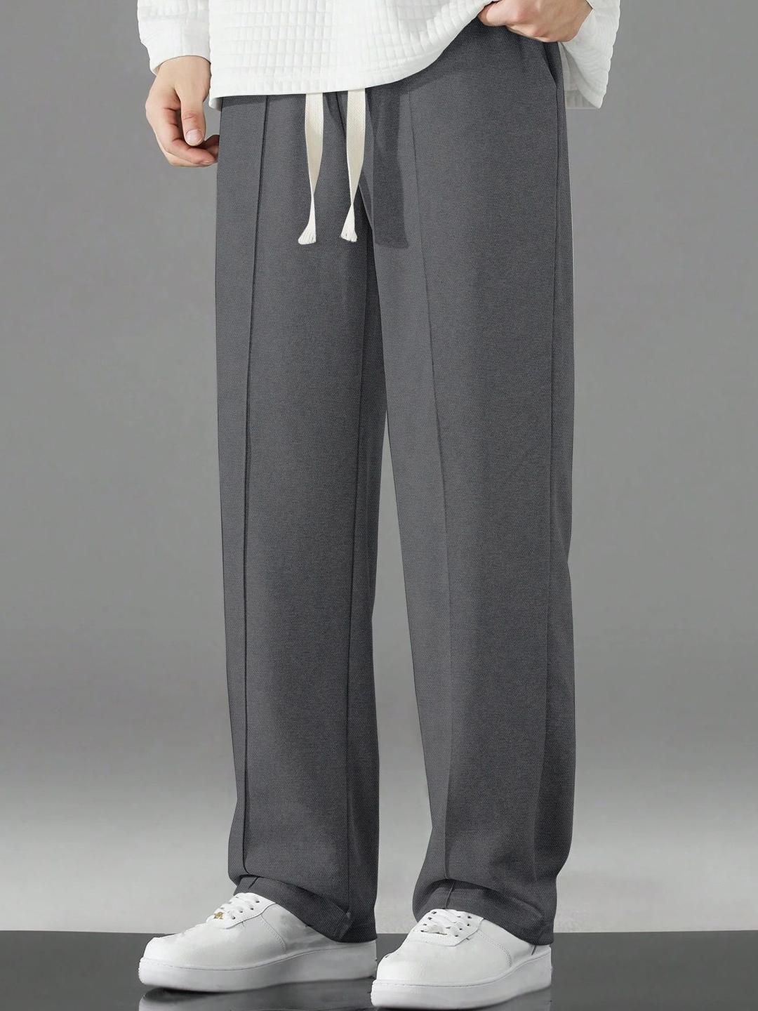 HAPPY KHAJANA Men Loose Fit Pleated Korean Pants-picture-32