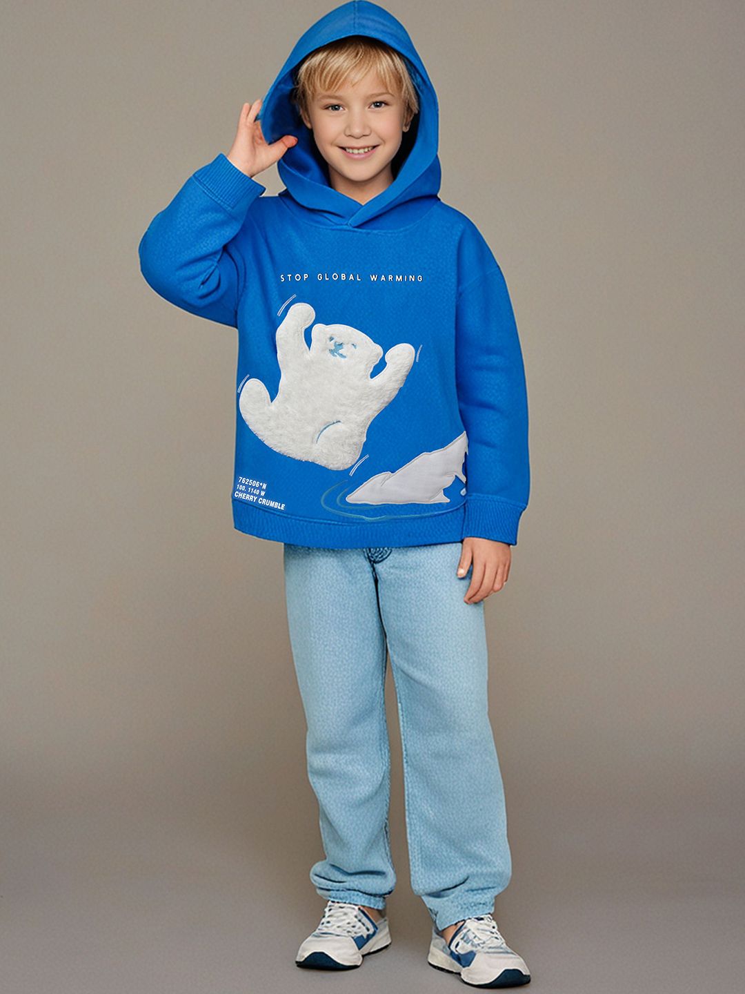 Cherry Crumble Kids Hooded Pullover Sweatshirt-picture-48