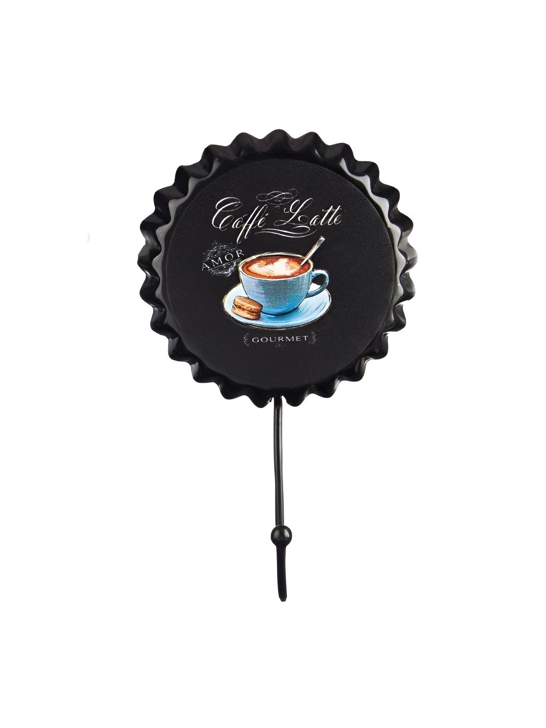 eazy wagon Blue & White Printed Metal Retro Wall Gourmet Coffee Hook-picture-47