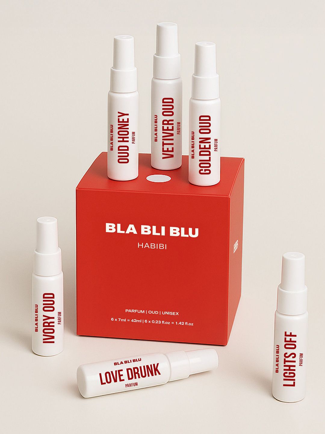 BLA BLI BLU Set Of 6 Ivory Oud, Love Drunk, Lights Off, Oud Honey Perfume - 7 ml Each-picture-11