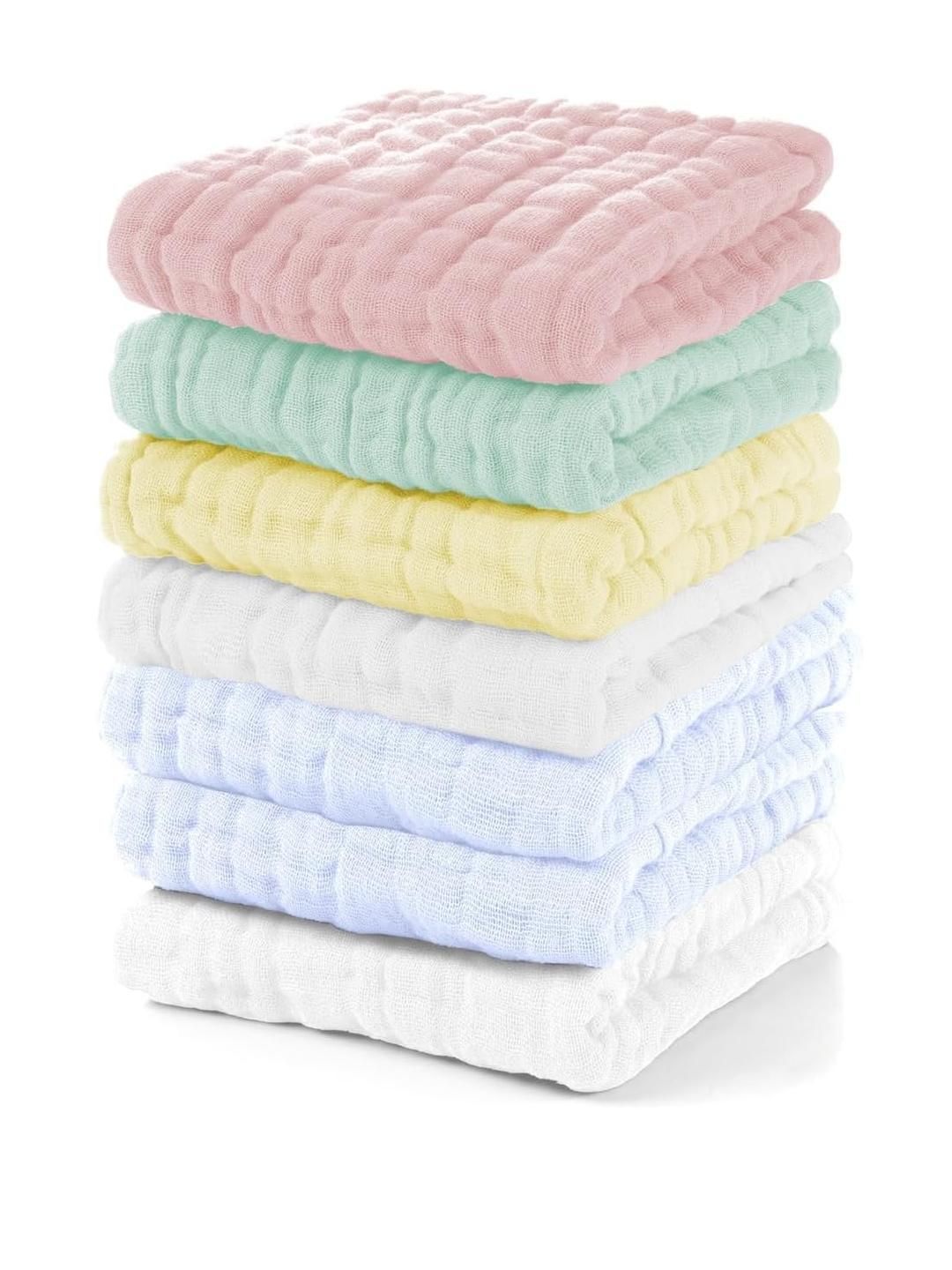 Teri Beri Pink & Blue 5 Cotton 200 GSM Bath Towel-image-16