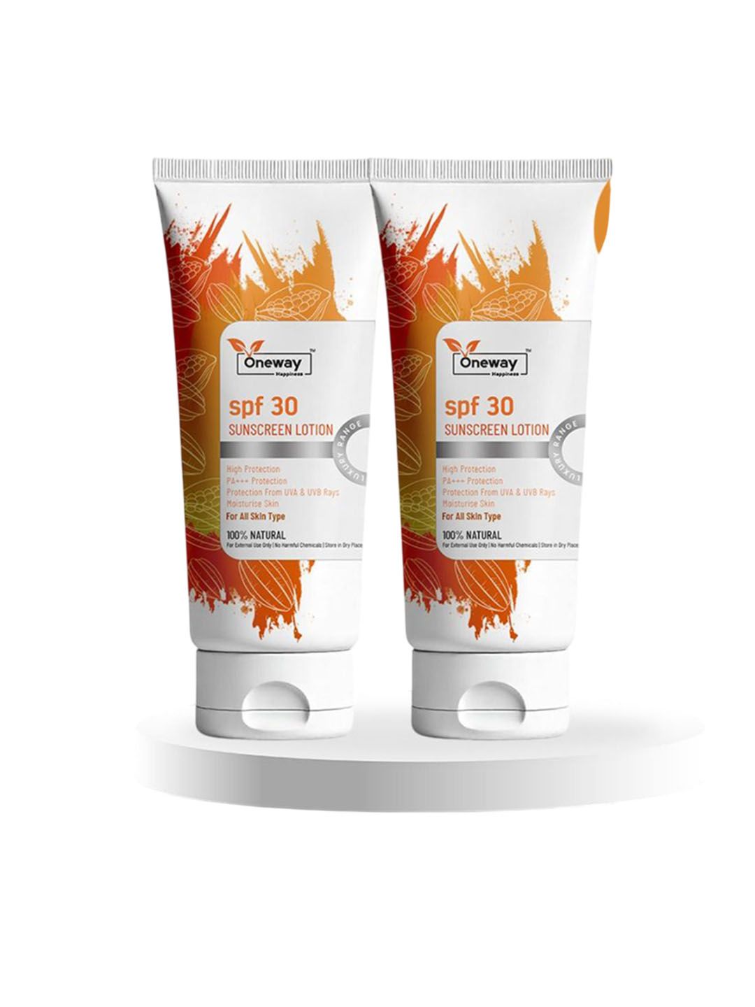 Oneway Happiness Set Of 2 Sunscreen Lotion SPF30 With Vitamin C - 100 ml Each-image-29