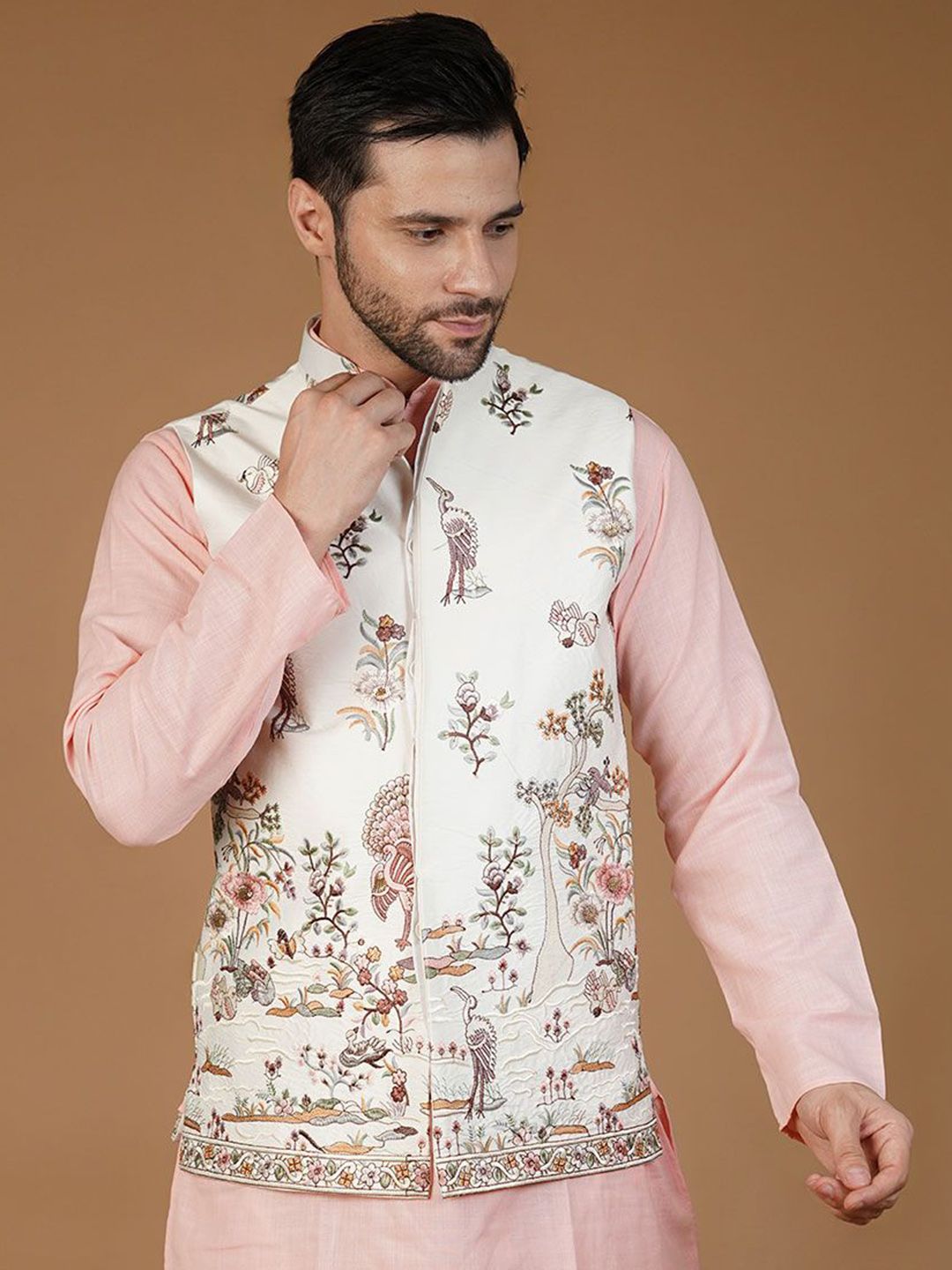 Wintage Embroidered Nehru Jacket-picture-21