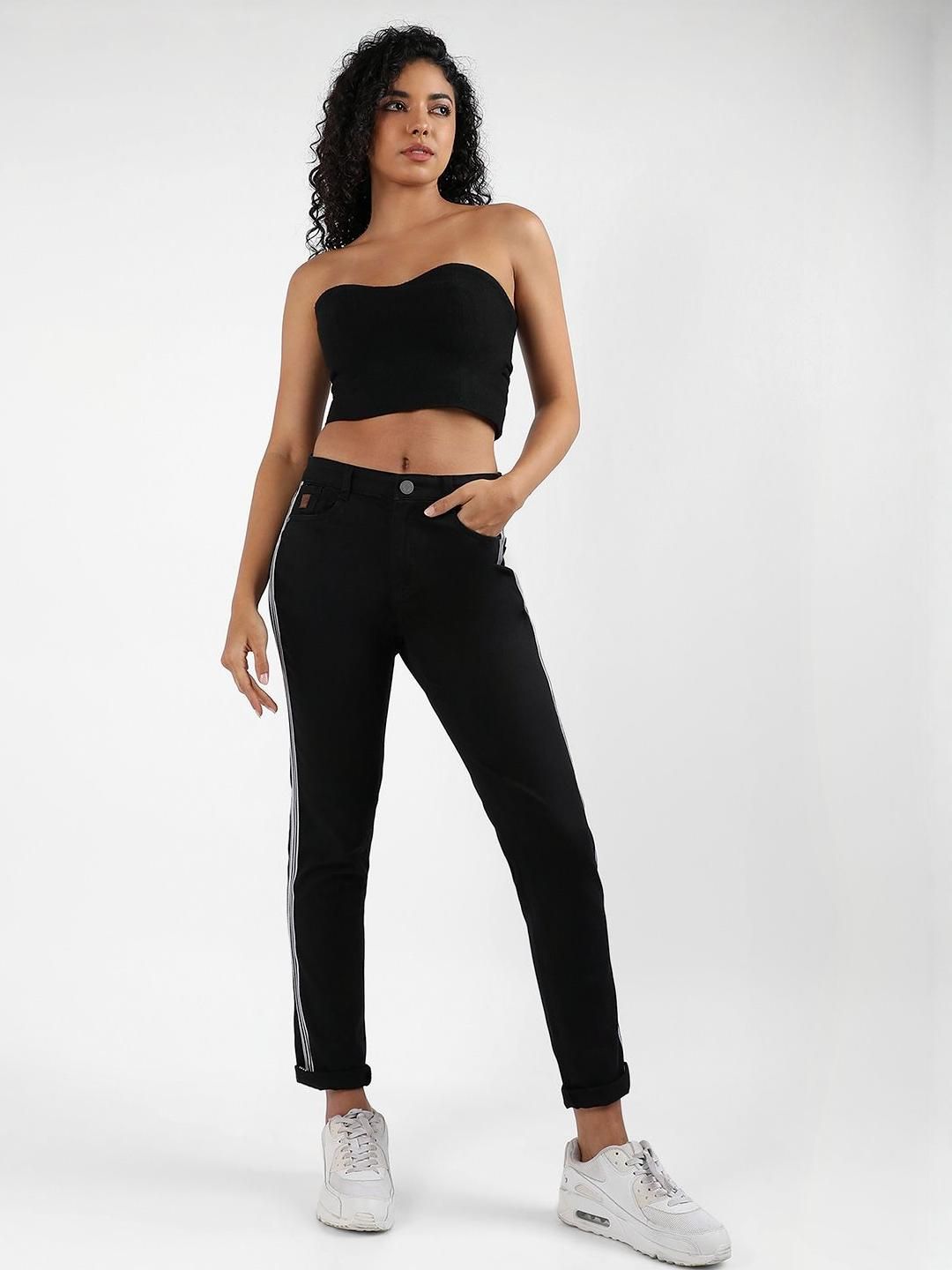 Campus Sutra Women Comfort Relaxed Fit Mid-Rise Cotton Jeans-image-47