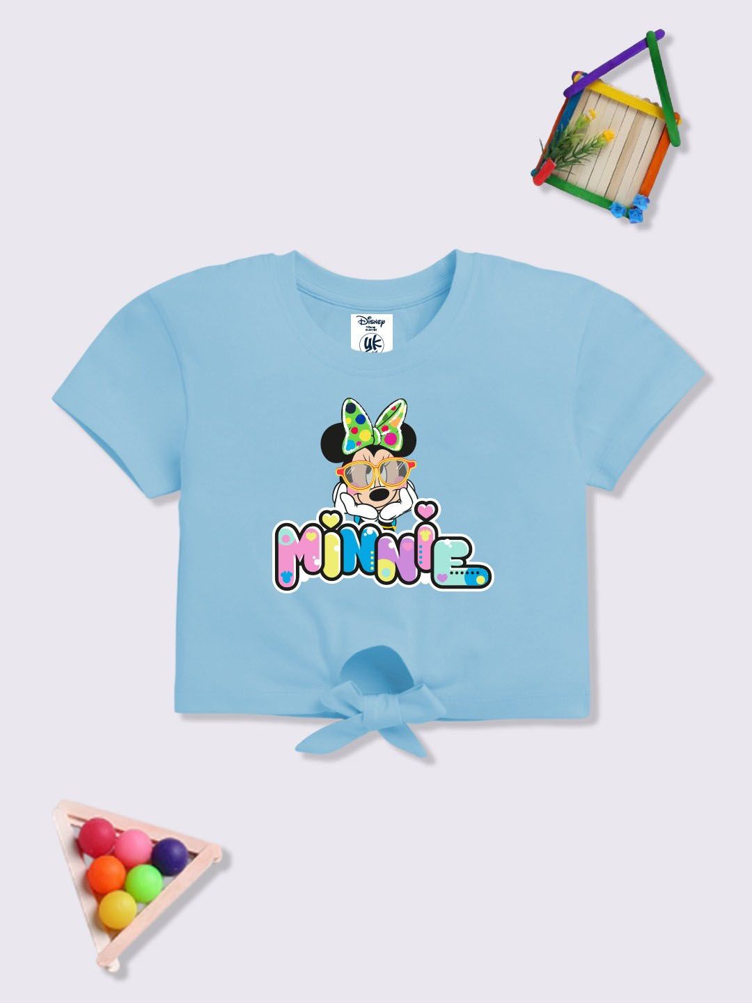 YK Disney Girls Printed Cotton Crop Top-picture-16