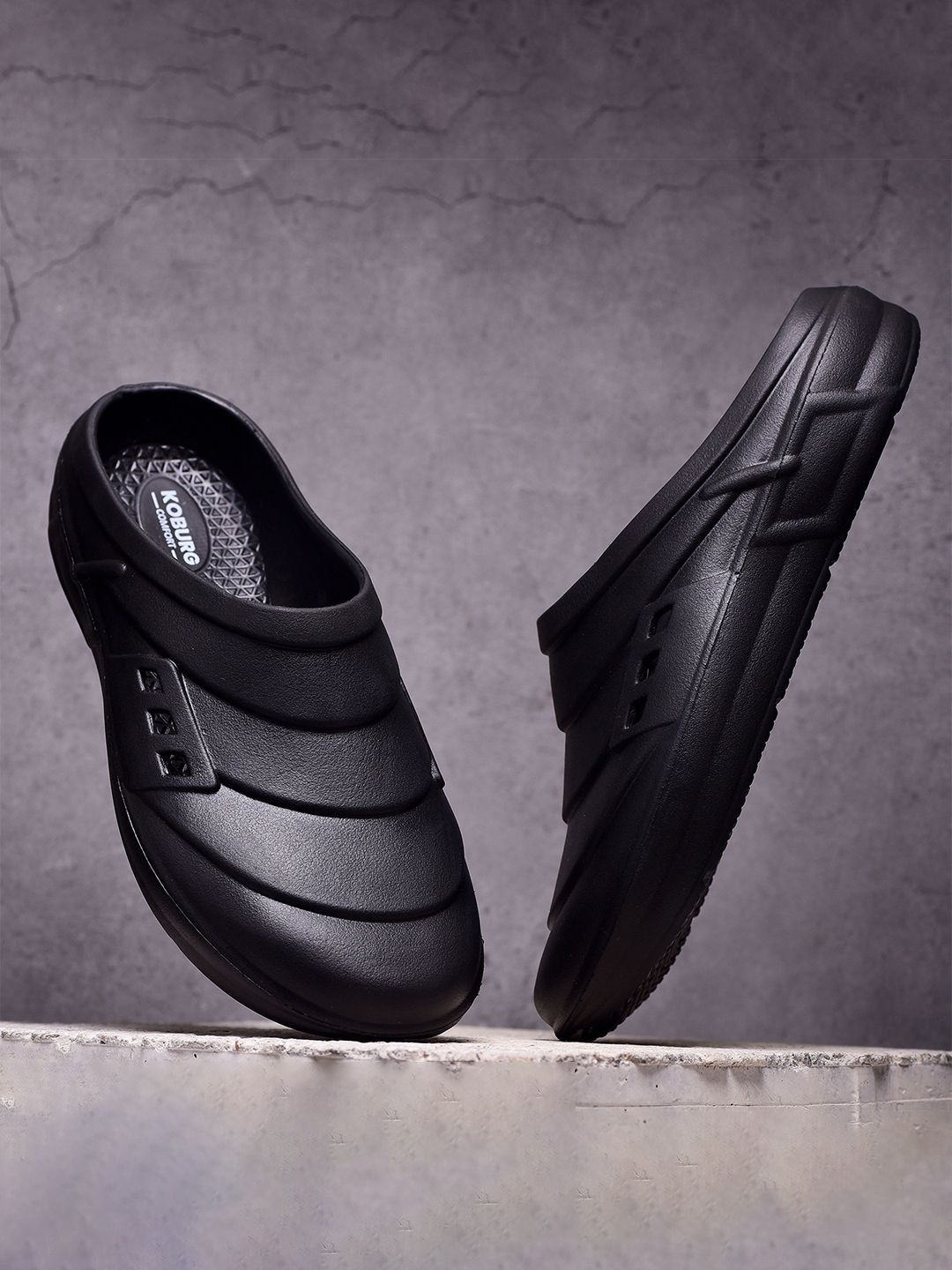 Koburg Men Self Design Clogs-picture-11