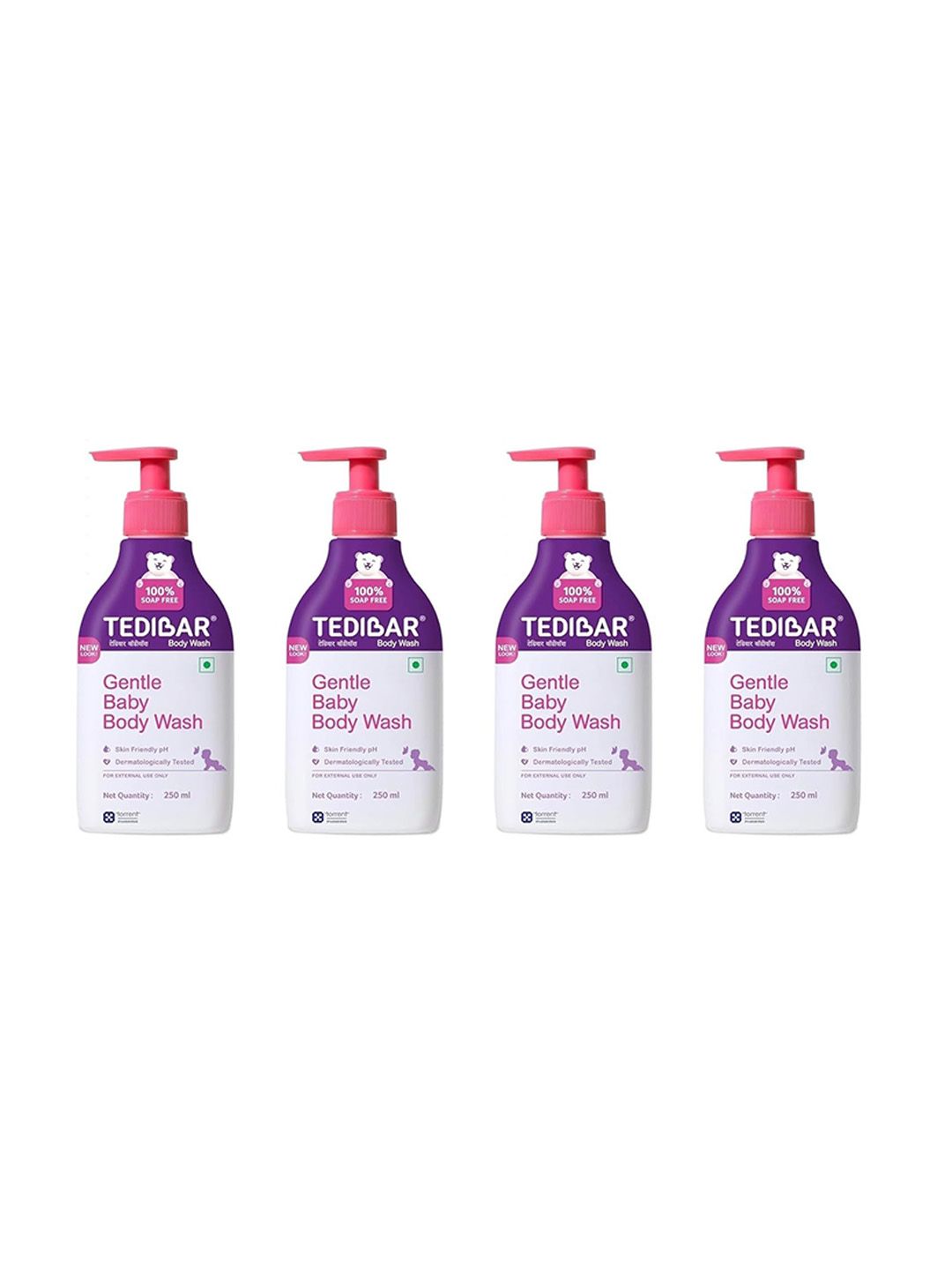 Tedibar Set Of 4 Moisturizing Baby Body Wash - 250 ml Each-picture-46