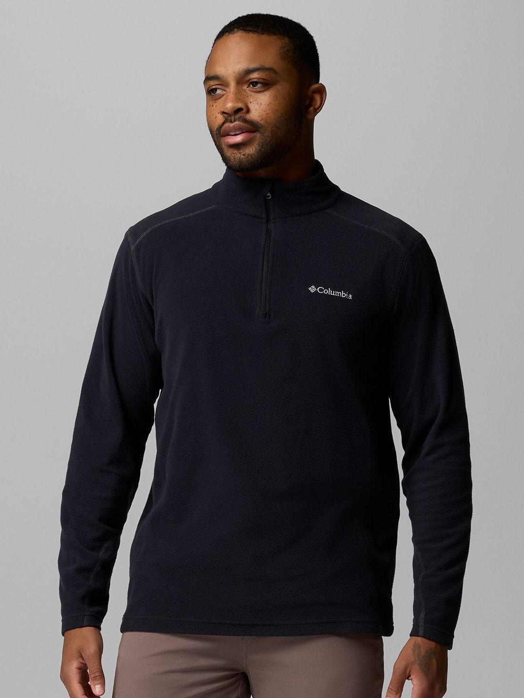 Columbia Klamath Range II Men Brand Logo Embroidered High Neck Front-Open Sweatshirts-picture-11