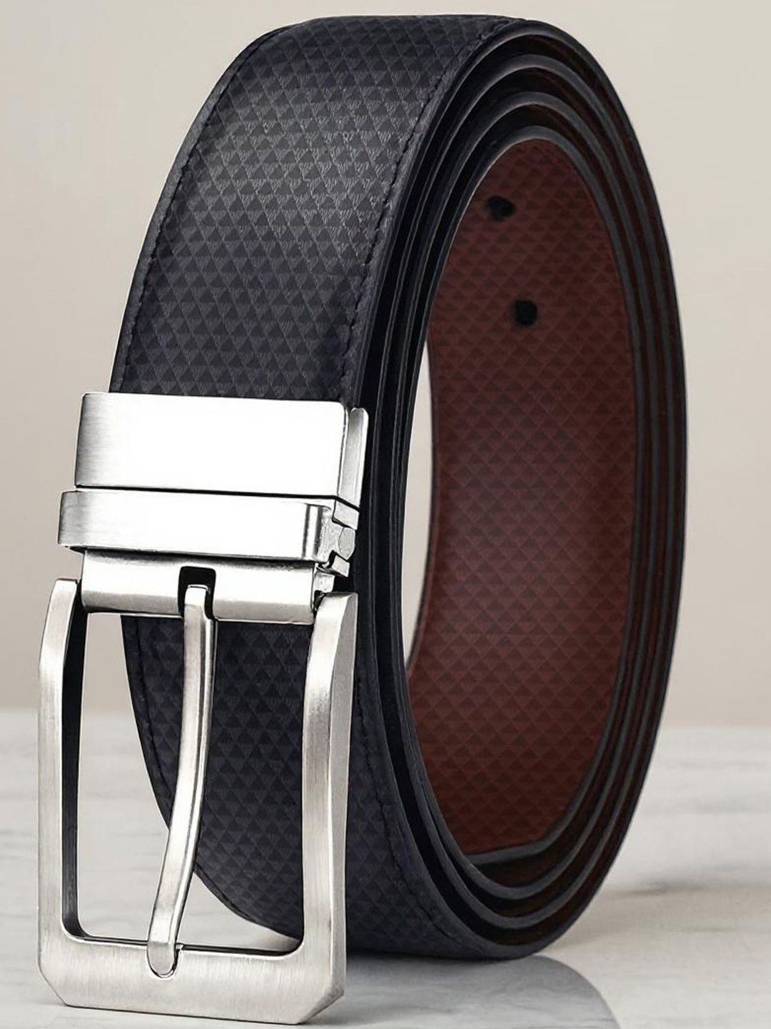 Killer Men Textured Reversible Belt-image-21