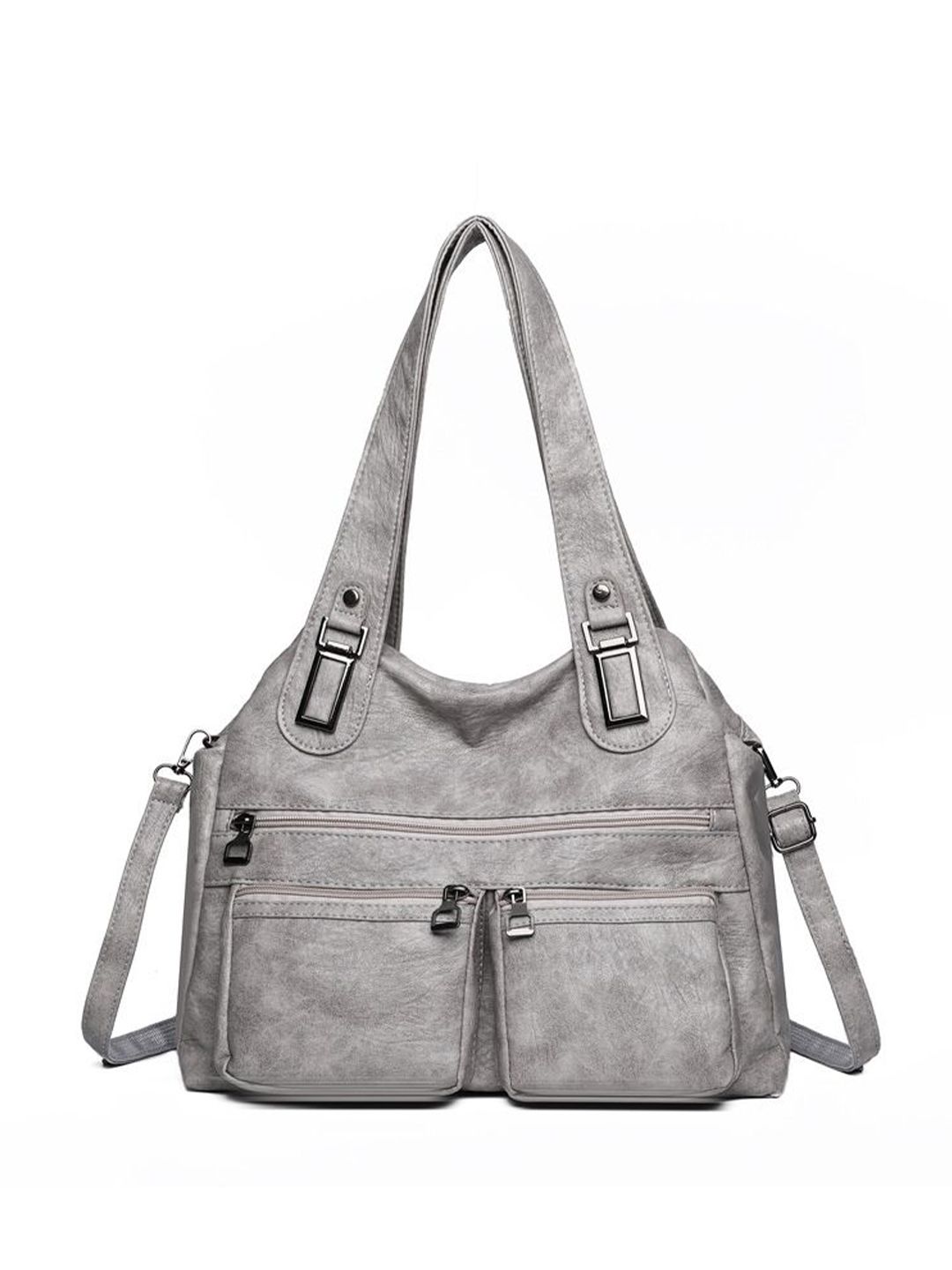 CORSICA Women Solid Structured Zip Detail Shoulder Bag-picture-37