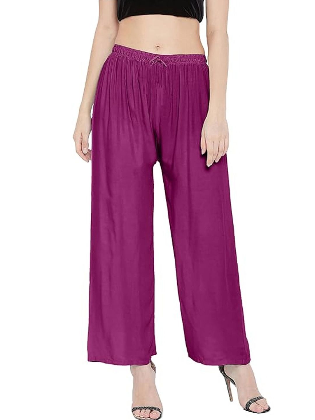ERUDITE CLUB Women Straight Fit Palazzos-image-7