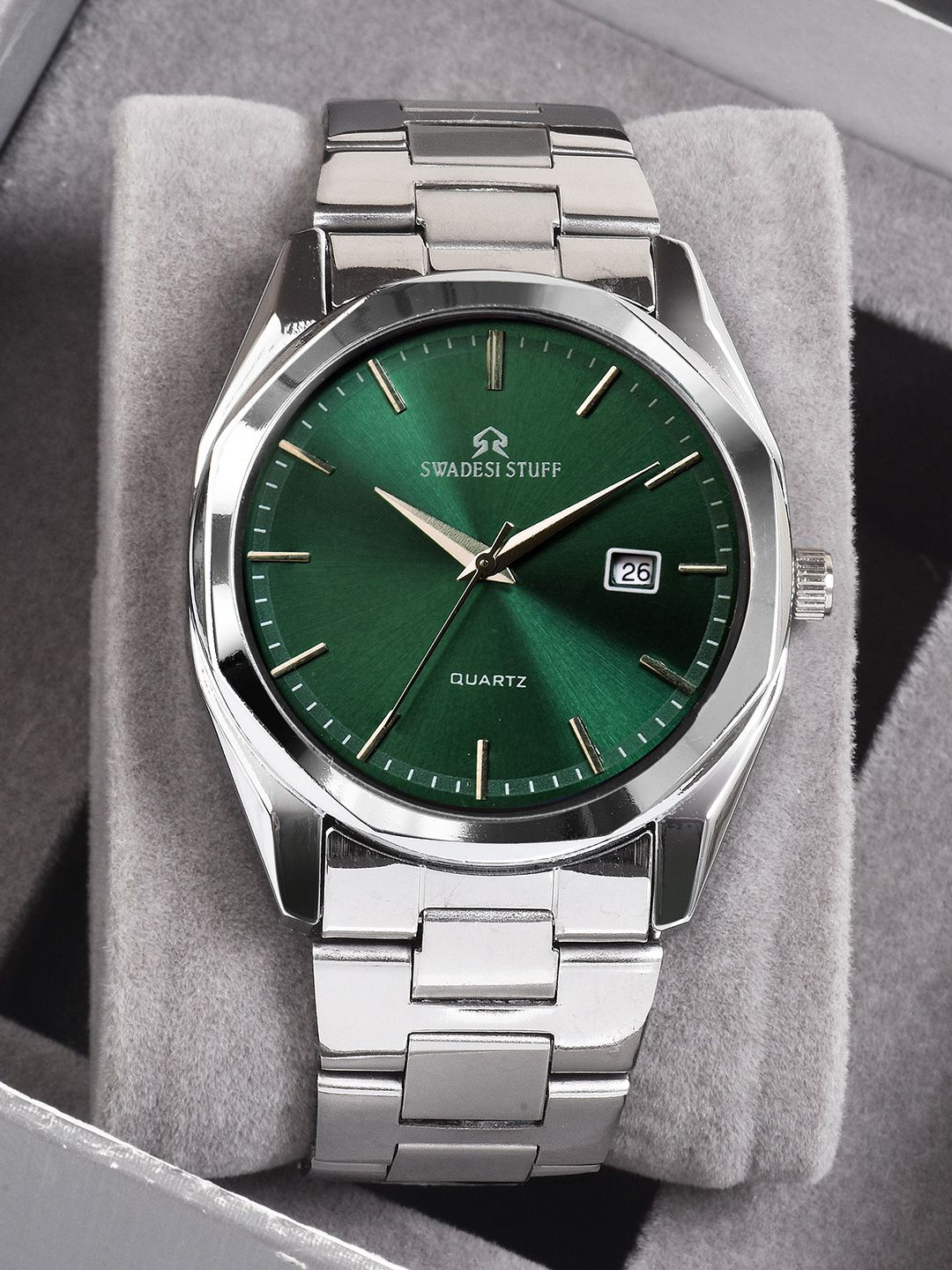 SWADESI STUFF Men Analogue Watch SDS 169 GREEN-picture-16