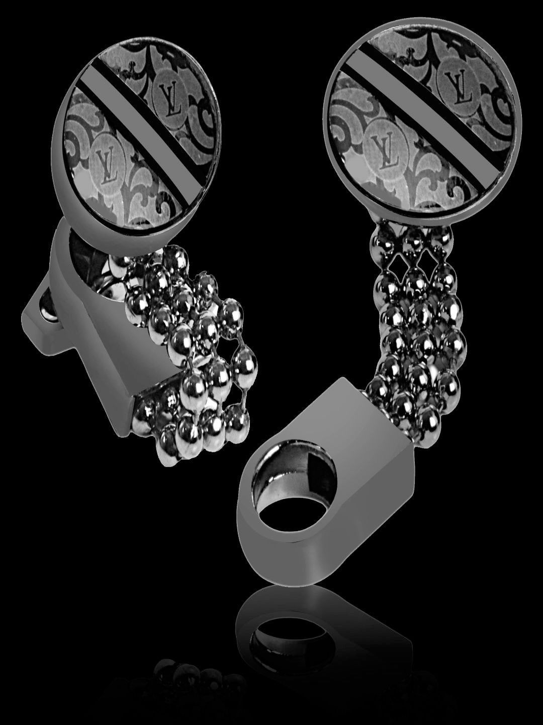Curren Men Brass Cufflink Set-picture-15