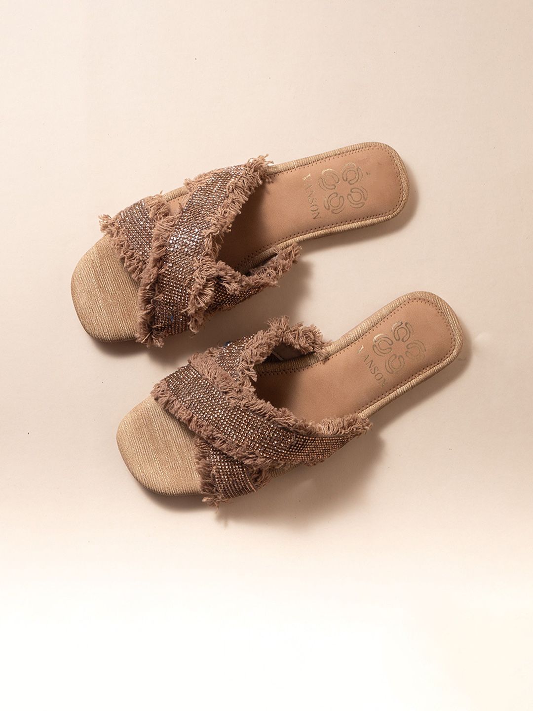 VANSON SHOES Women Open Toe Flats with Tassels-picture-28