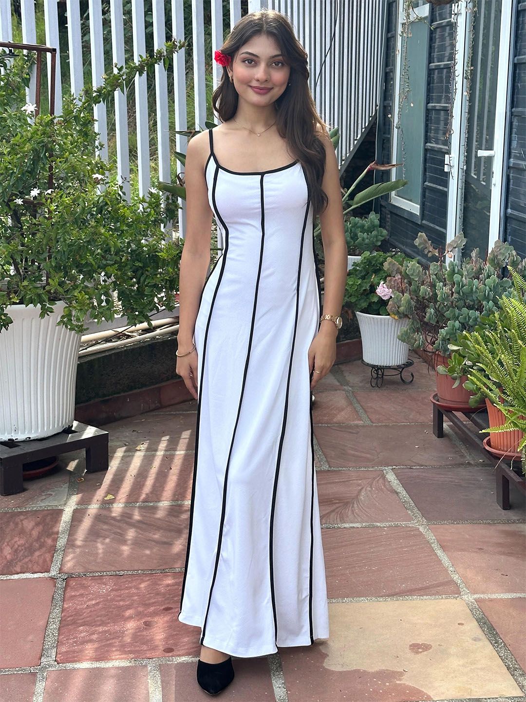 BAESD Striped Fit & Flare Dress-picture-18