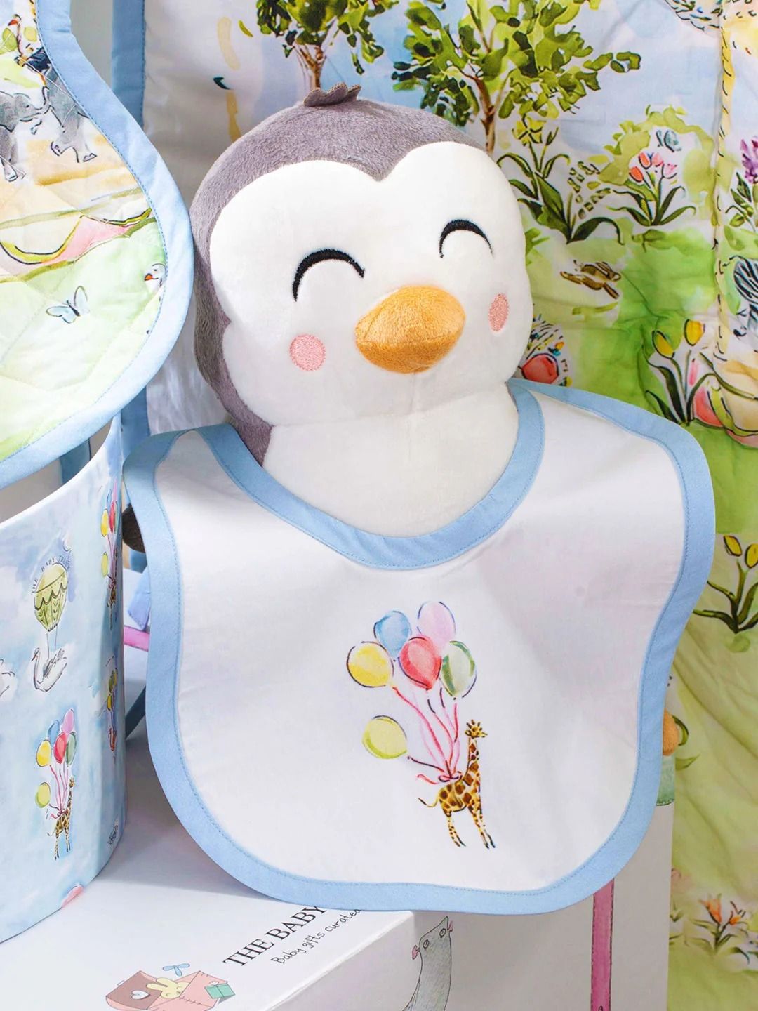 THE BABY TRUNK Infants Printed Organic Cotton Bib-picture-27