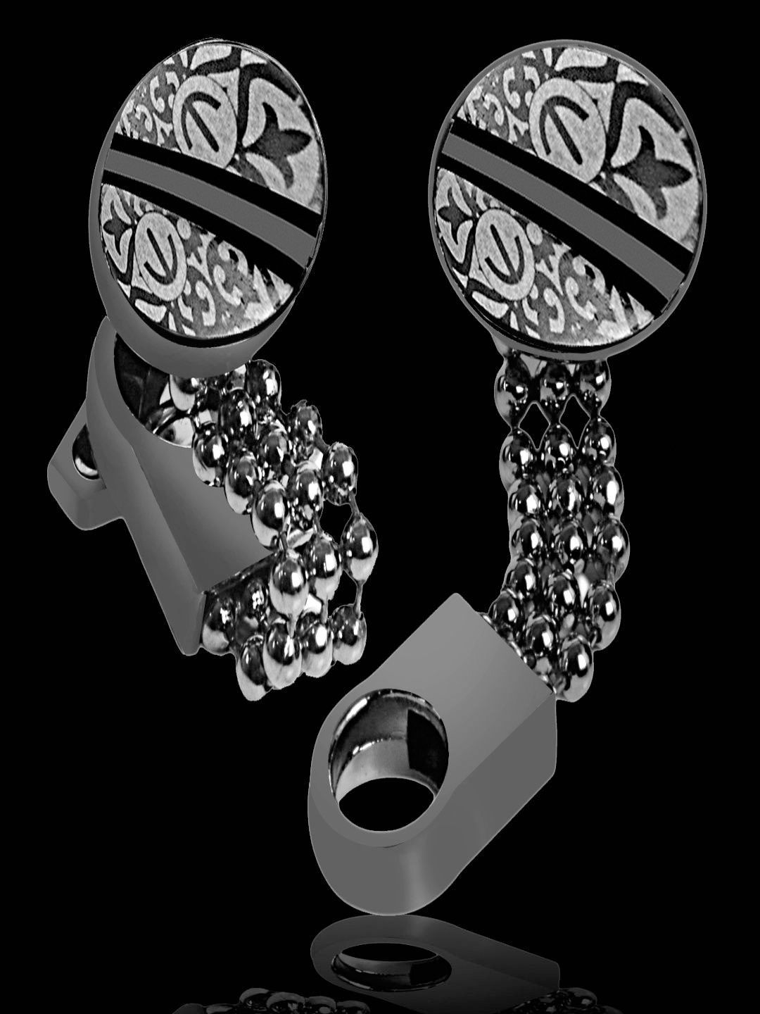 Curren Stylish Brass Cufflink Set-picture-26