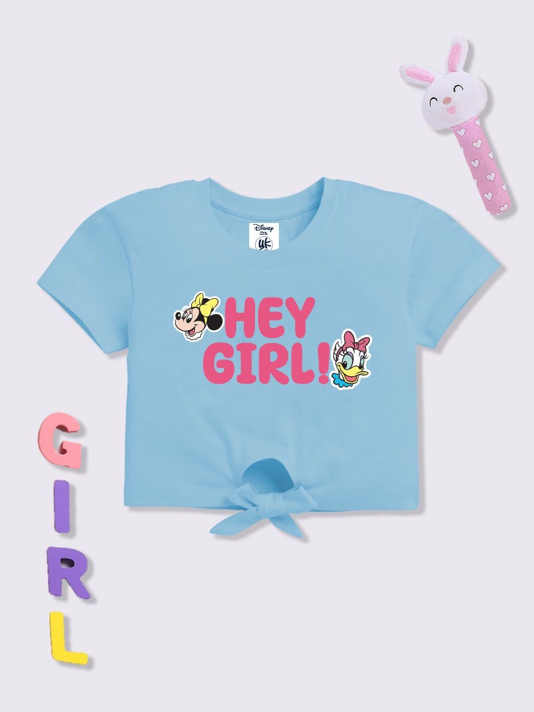 YK Disney Girls Print Cotton Crop Top-picture-17