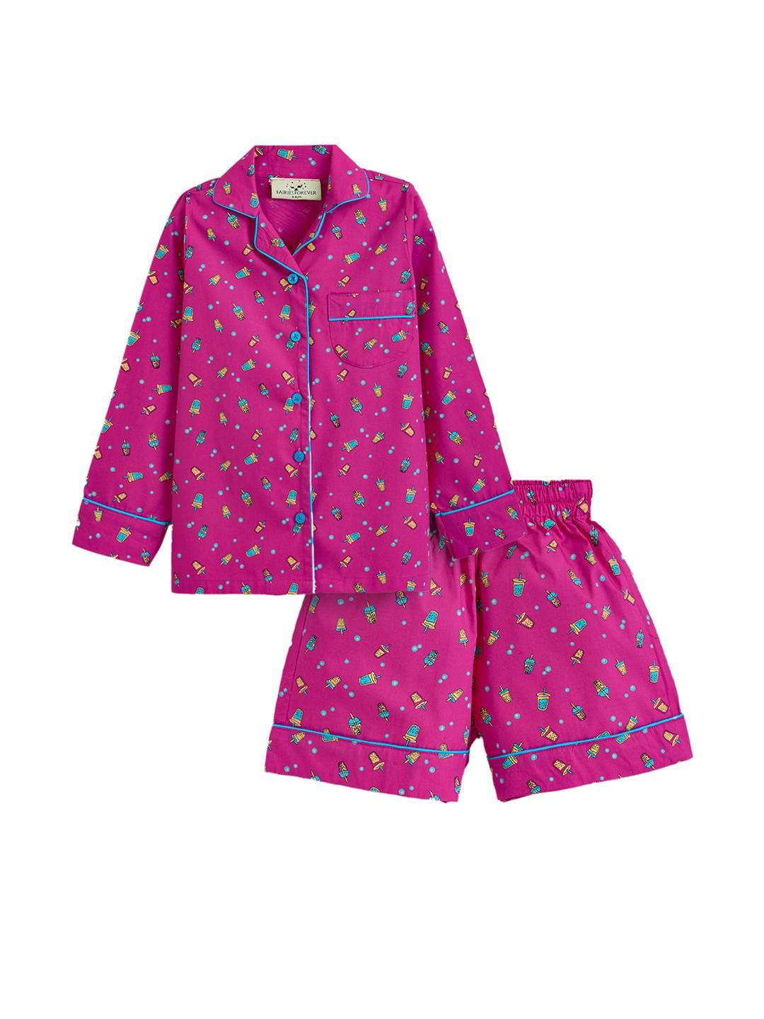Hopscotch Girls Printed Night suit-picture-45