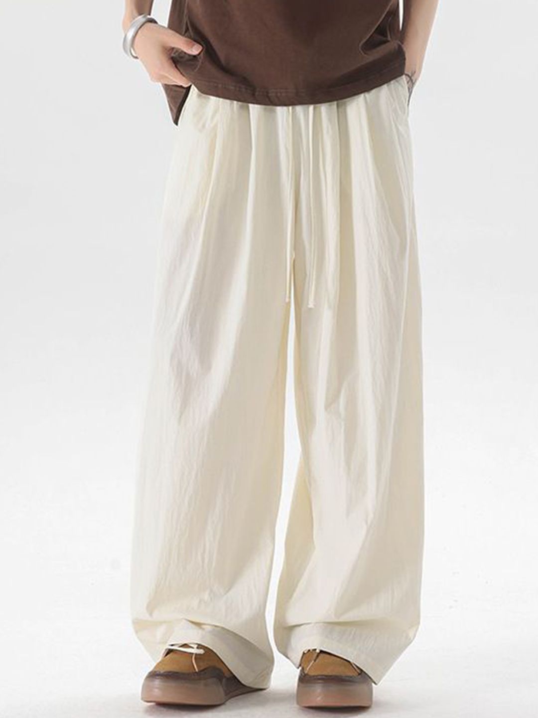 StyleCast x Revolte Men Easy Wash Wide Leg Mid-Rise Trousers-picture-45