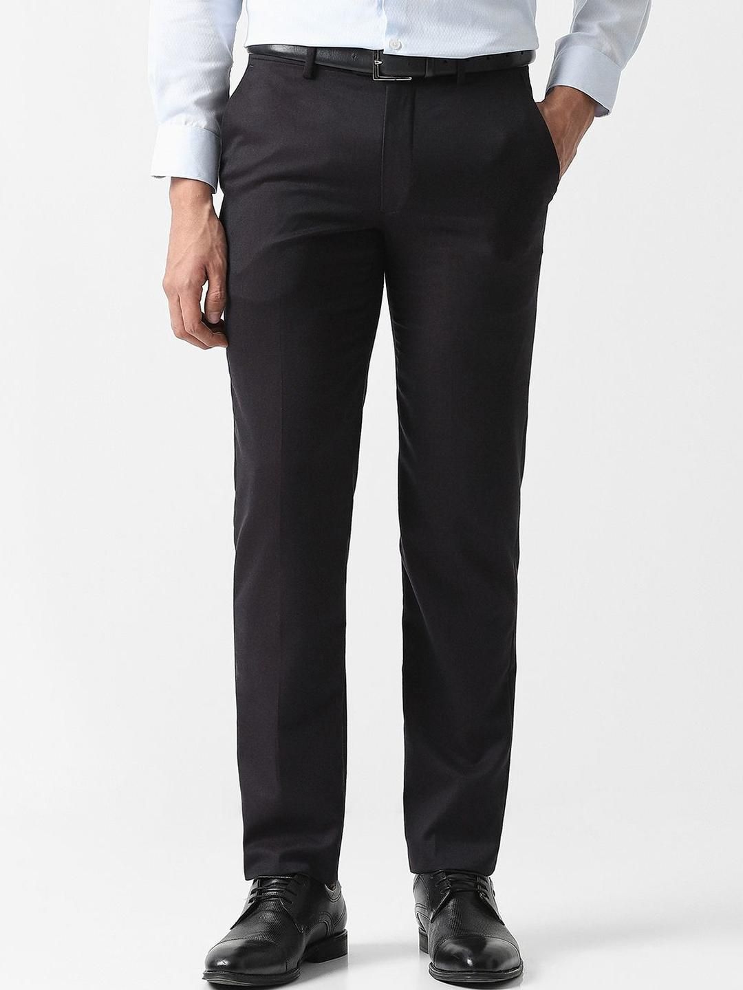 Van Heusen Men Slim Fit Cotton Formal Trousers-picture-26