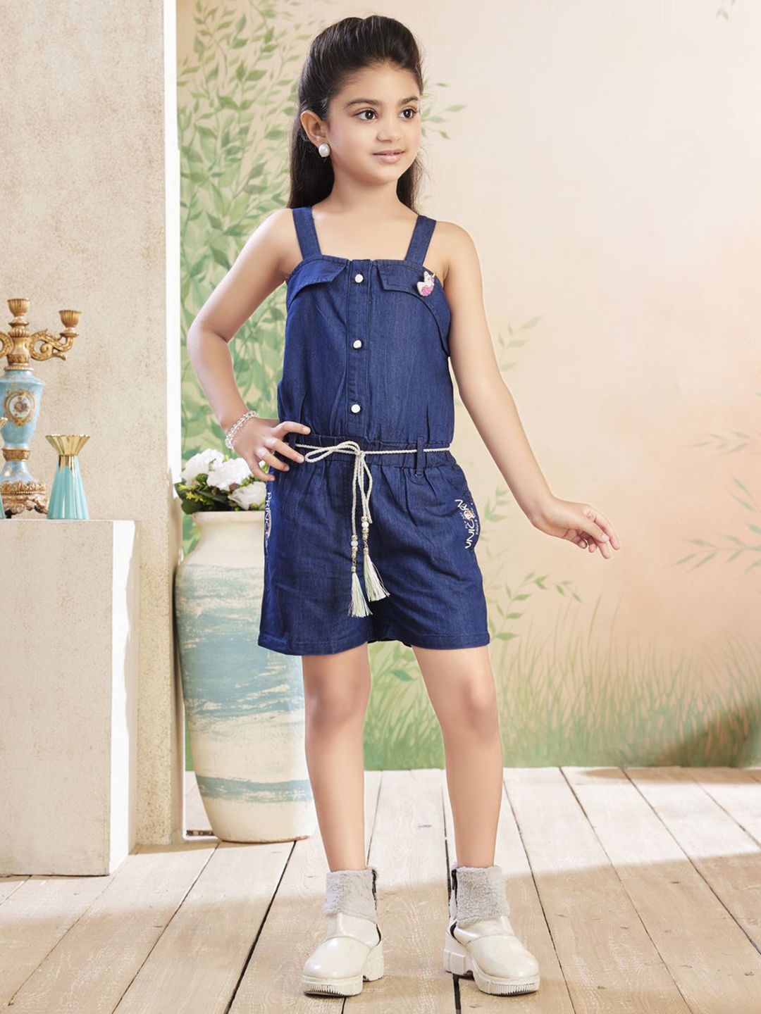Aarika Girls Shoulder Straps Playsuit-picture-31